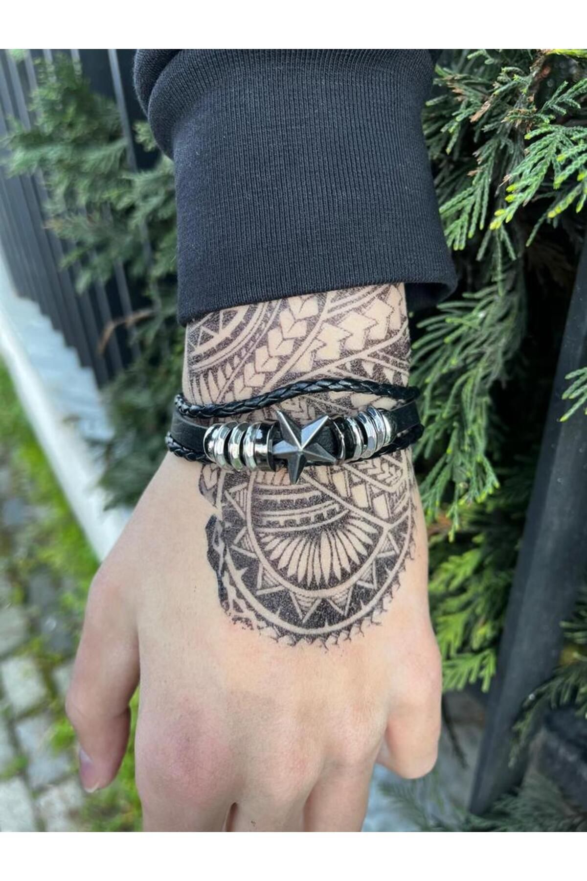 DCK Yıldız Detaylı Gotik Bileklik