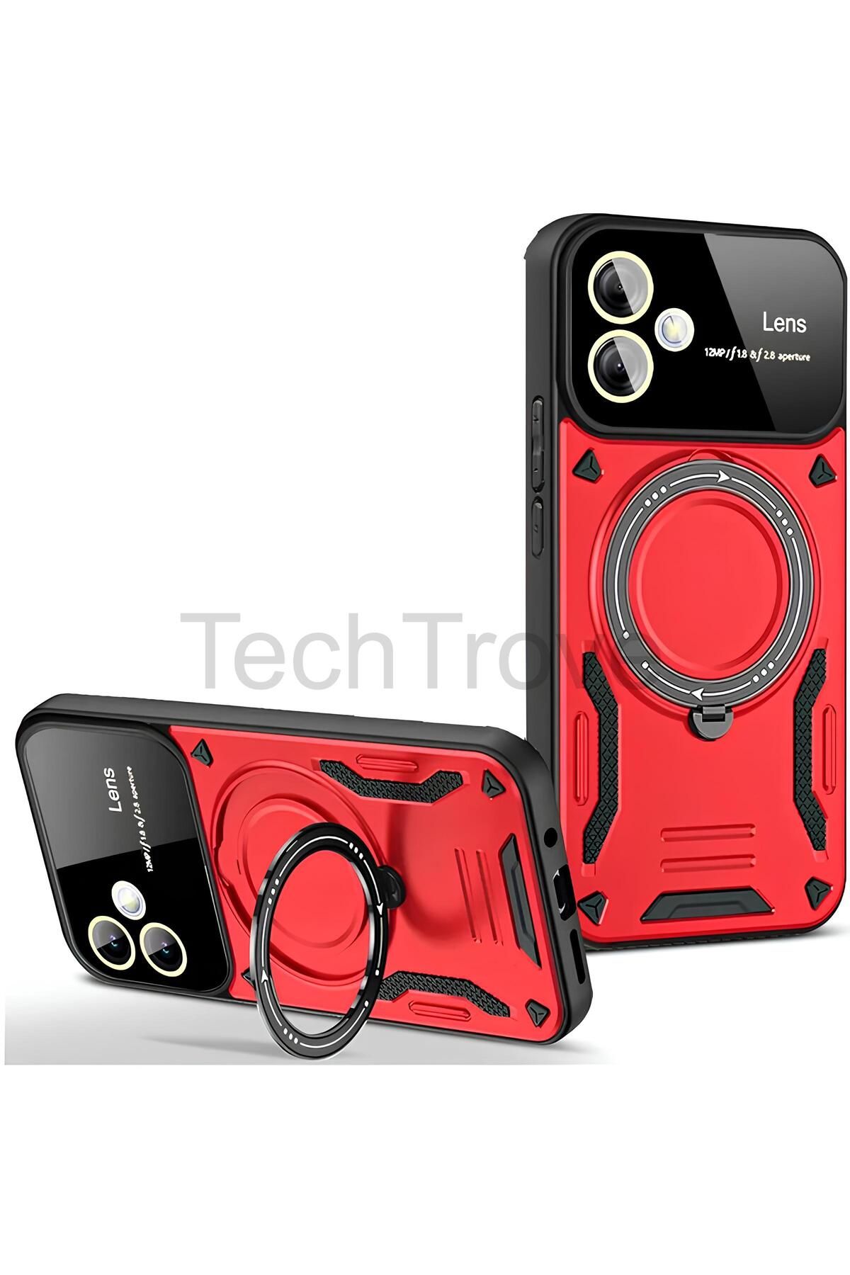 TechTrove Samsung Galaxy A05 Kılıf Kamera Korumalı Stand Özellikli Maksimum Darbe Korumalı Kapak
