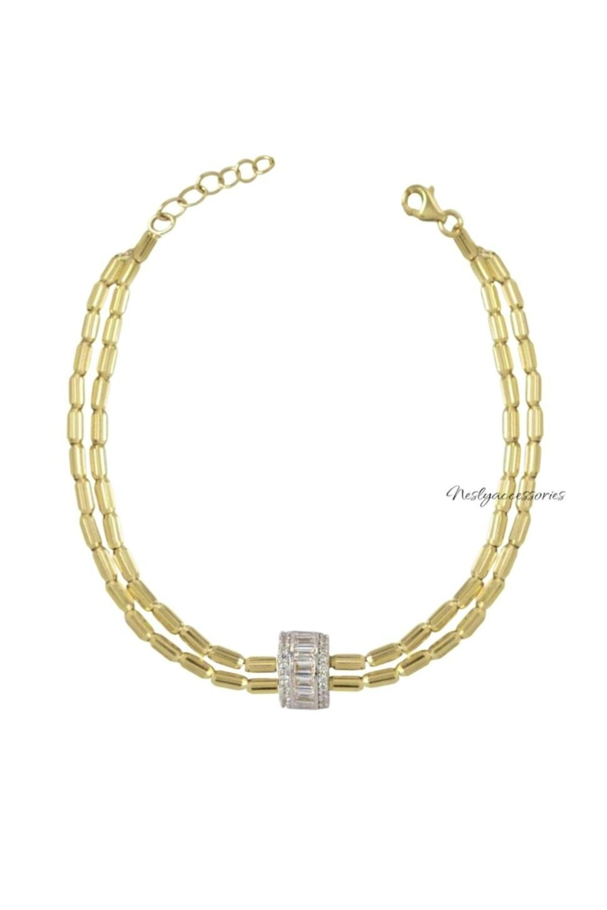 neslyaccessories 14K Gold Işıltılı Bileklik