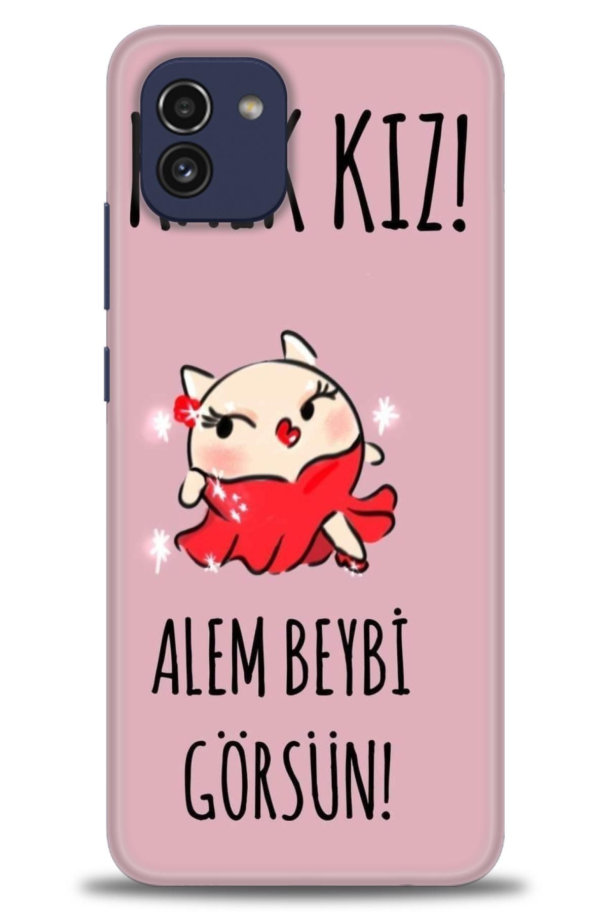 CooperTech Samsung Galaxy A03 İle Uyumlu HD Baskılı Desenli Silikon Kılıf - 206