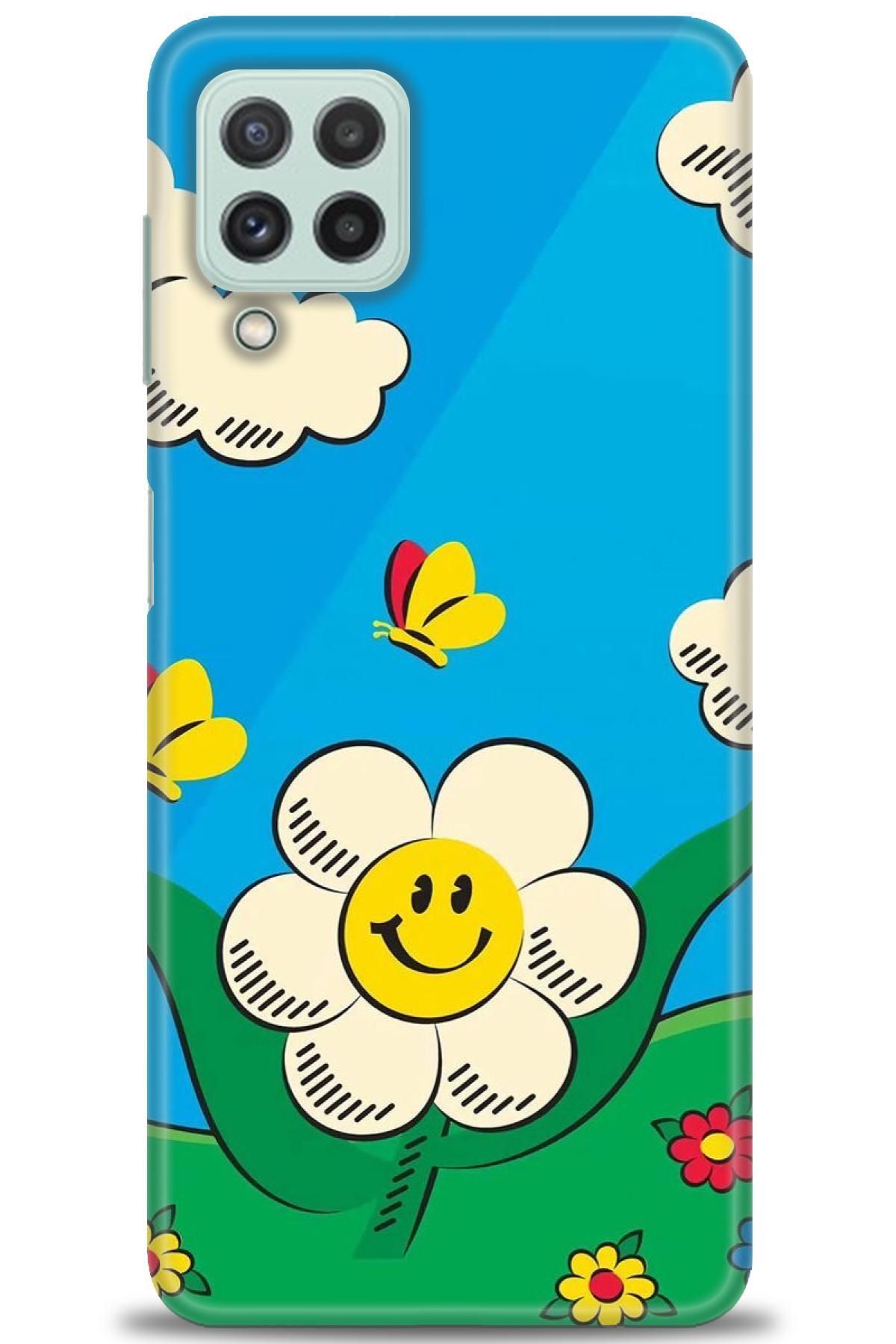 CooperTech Samsung Galaxy M22 İle Uyumlu HD Baskılı Desenli Silikon Kılıf - 18