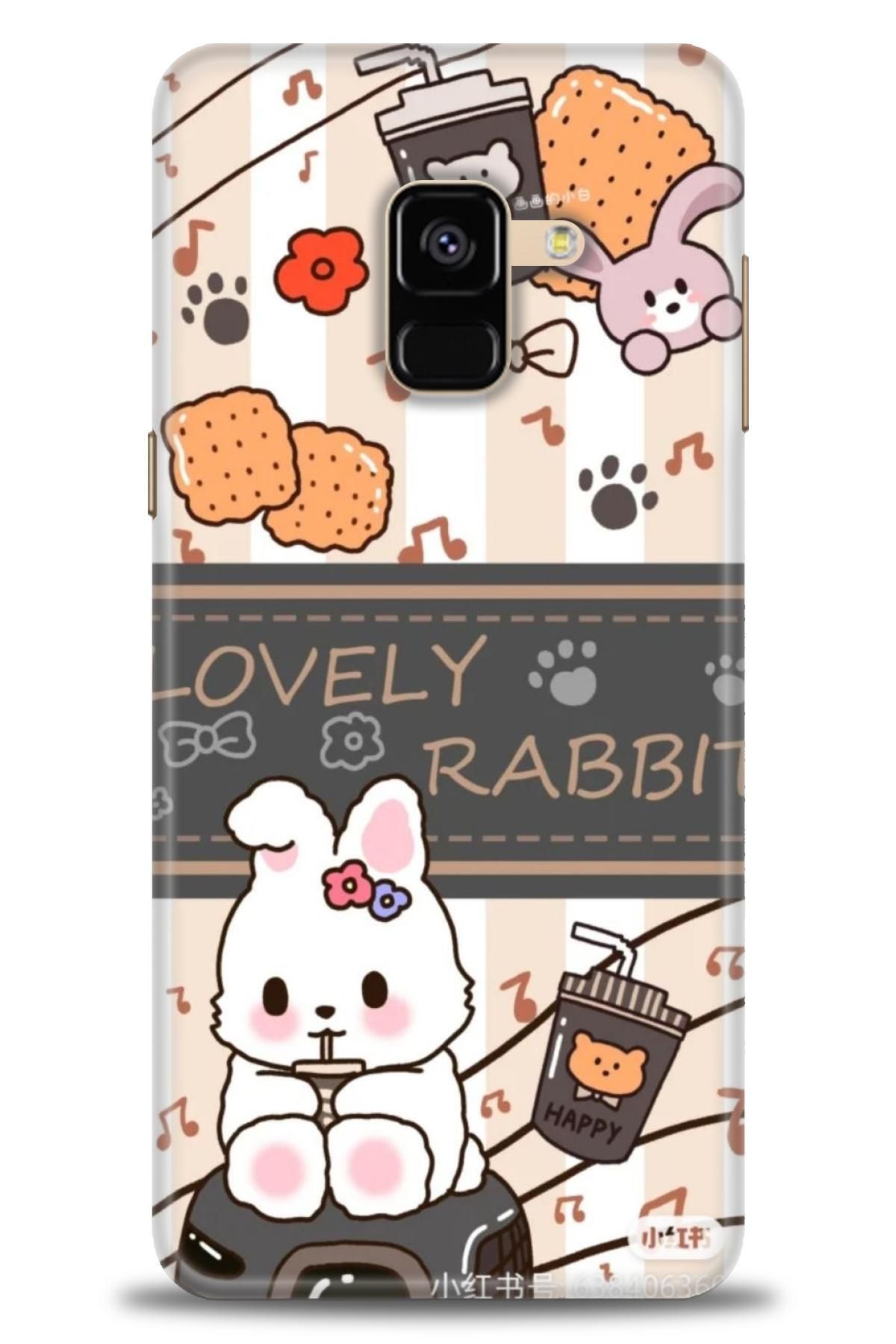CooperTech Samsung Galaxy A8 2018 İle Uyumlu HD Baskılı Desenli Silikon Kılıf - 774