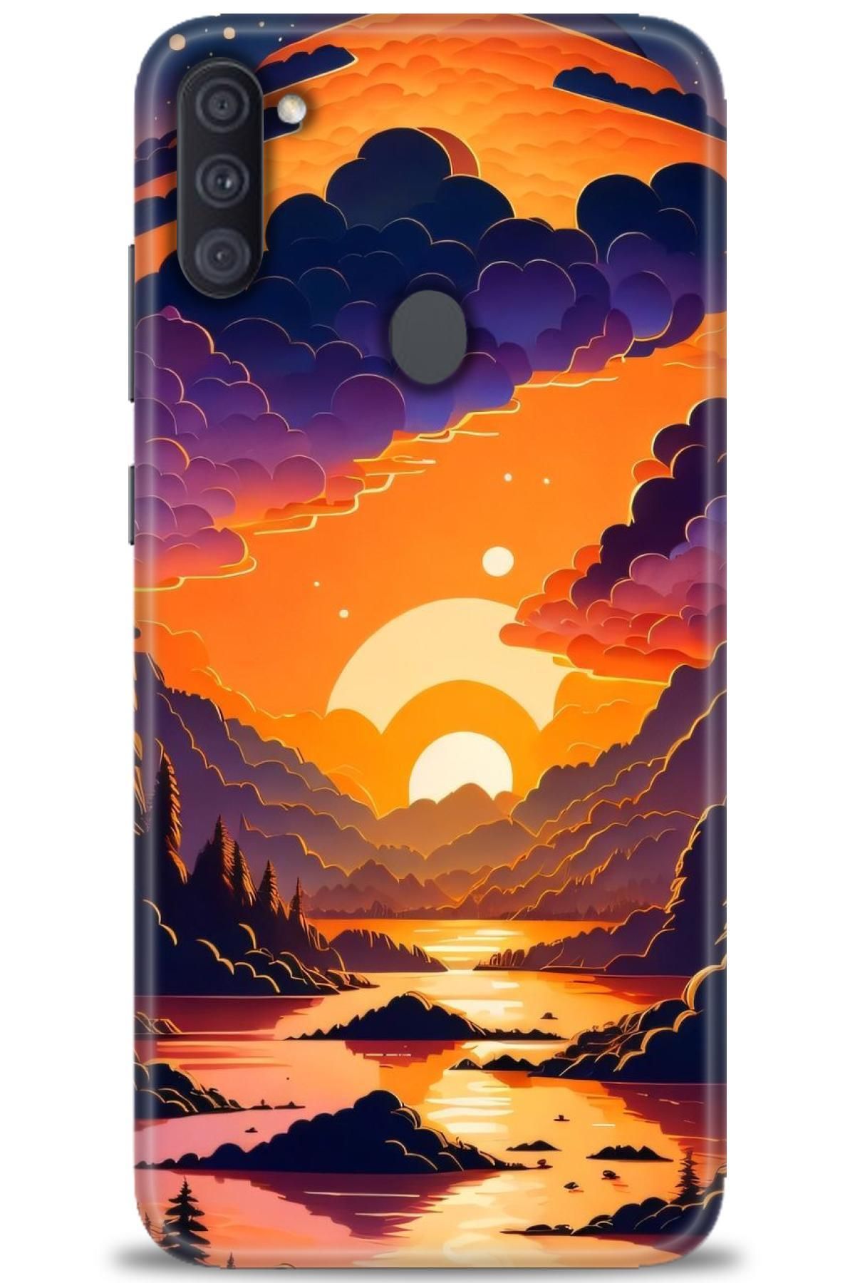 CooperTech Samsung Galaxy A11 İle Uyumlu HD Baskılı Desenli Silikon Kılıf - 323