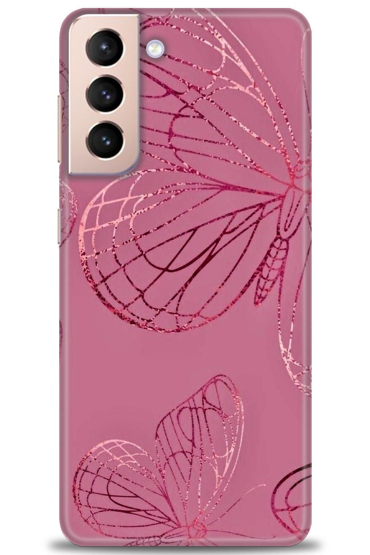 CooperTech Samsung Galaxy S21 Plus İle Uyumlu HD Baskılı Desenli Silikon Kılıf - 251