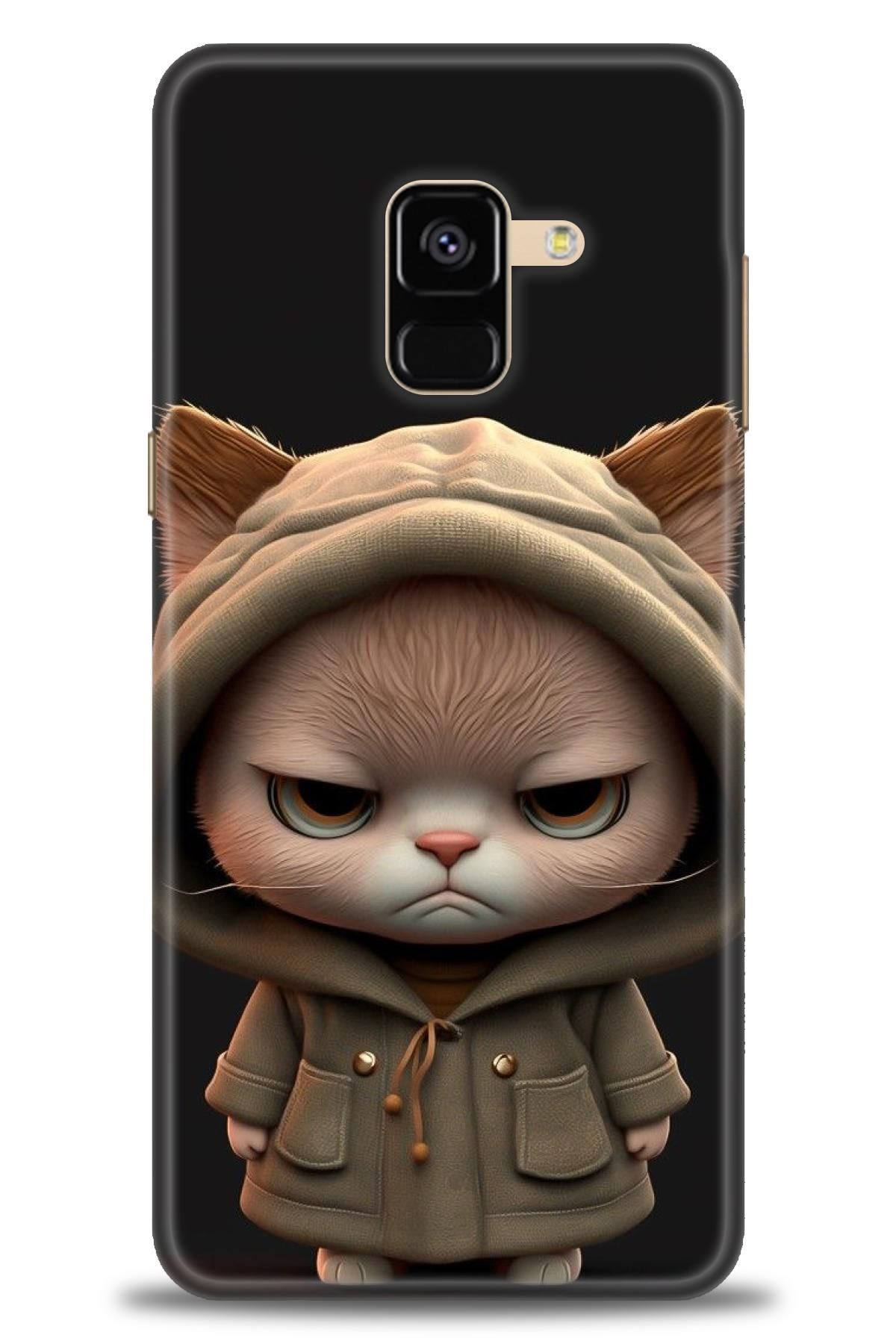 CooperTech Samsung Galaxy A8 2018 İle Uyumlu HD Baskılı Desenli Silikon Kılıf - 440