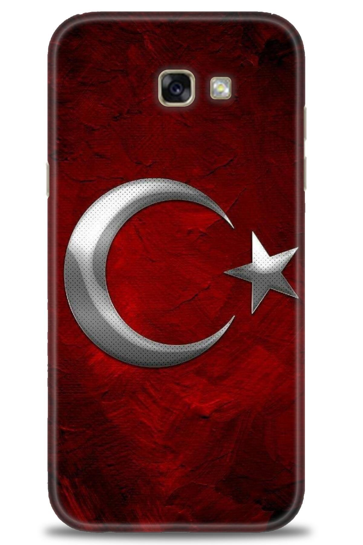 CooperTech Samsung Galaxy A7 2017 İle Uyumlu HD Baskılı Desenli Silikon Kılıf - 1070