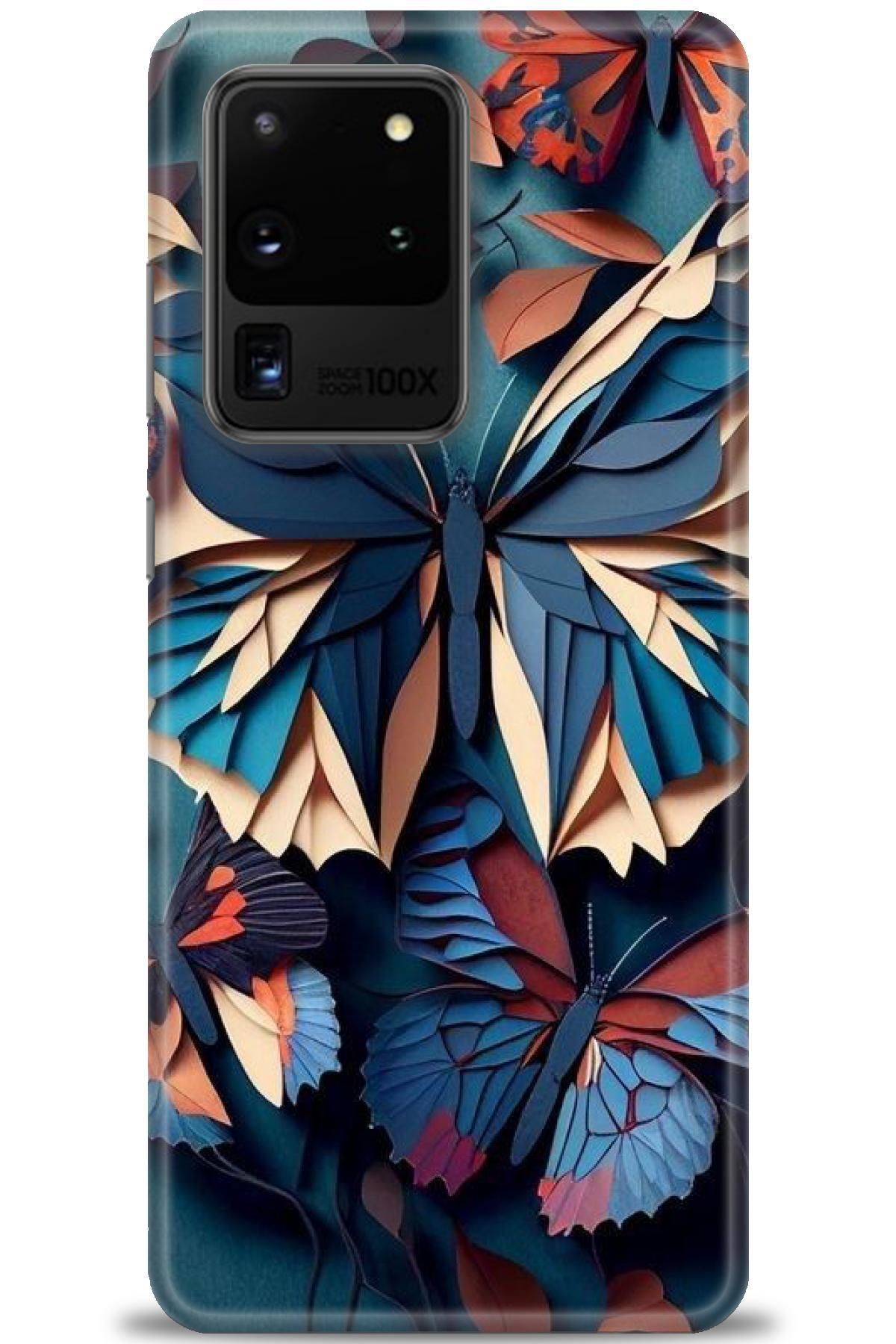 CooperTech Samsung Galaxy S20 Ultra İle Uyumlu HD Baskılı Desenli Silikon Kılıf - 521