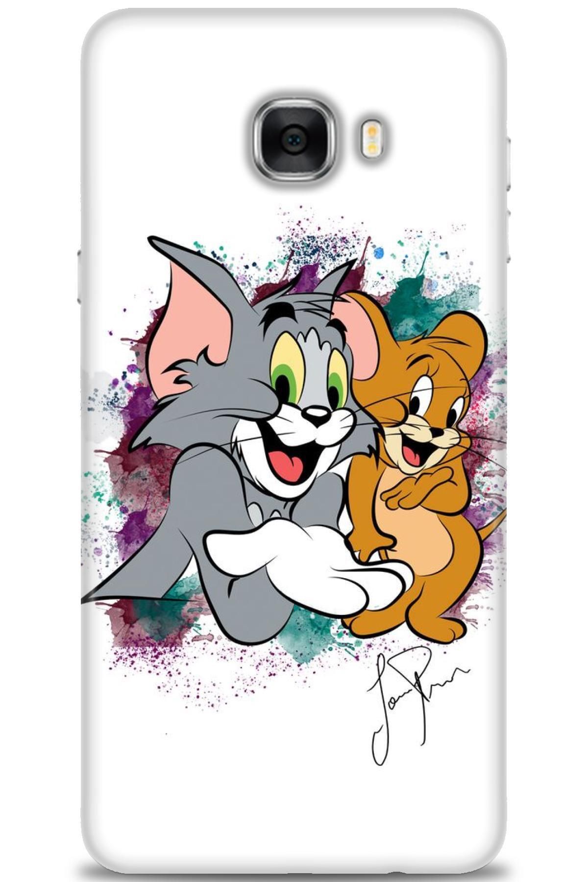 CooperTech Samsung Galaxy C7 İle Uyumlu HD Baskılı Desenli Silikon Kılıf - 1098
