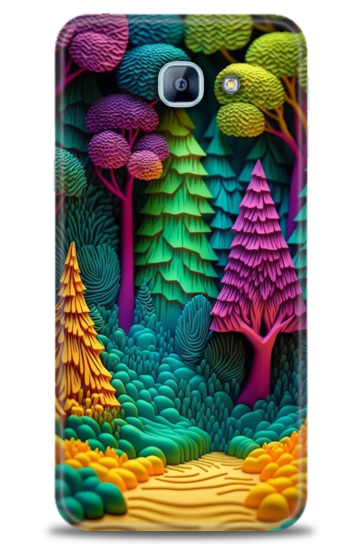 CooperTech Samsung Galaxy A8 2016 İle Uyumlu HD Baskılı Desenli Silikon Kılıf - 846