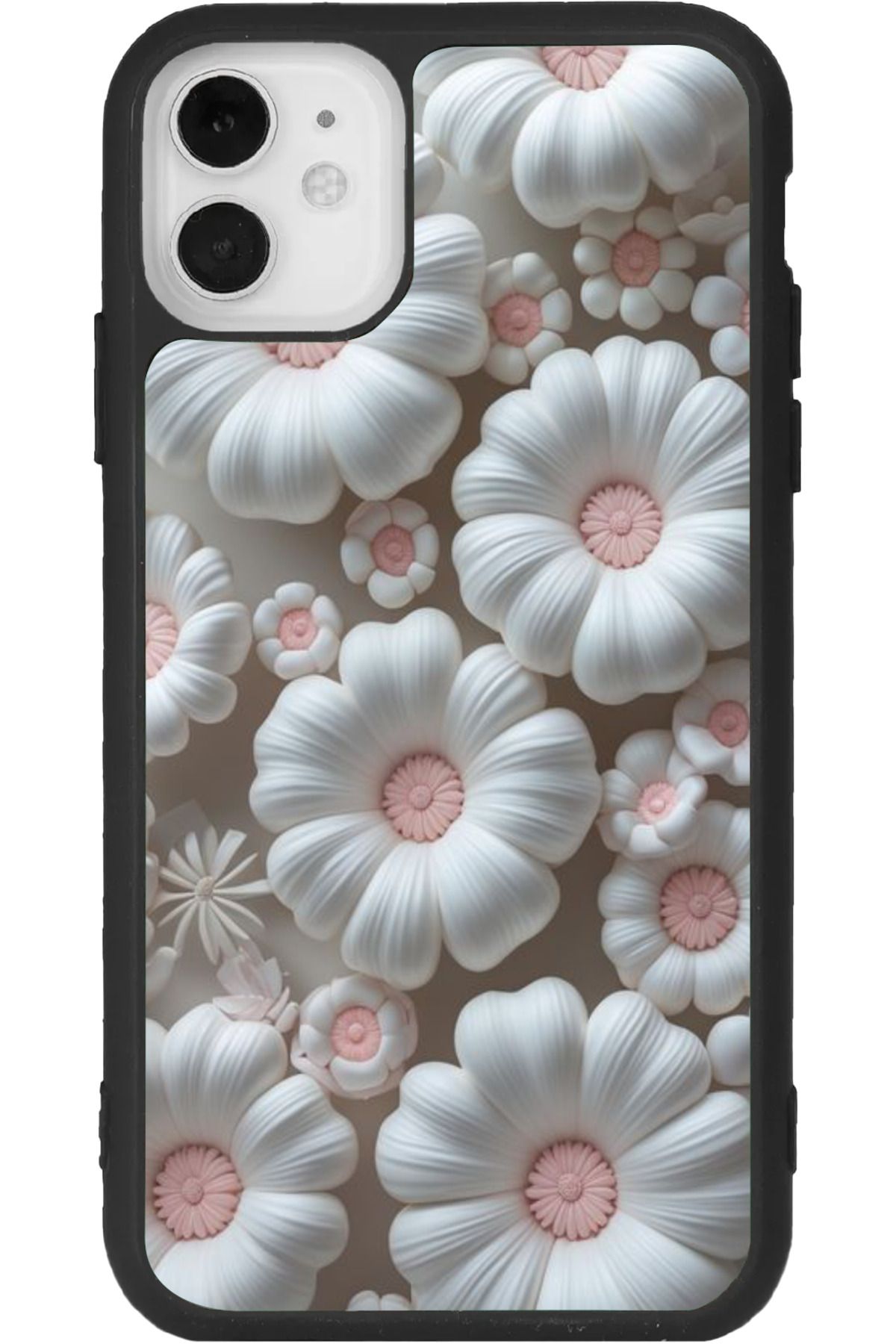 Aksel Kılıf iPhone 11 Uyumlu Baskılı, Mat Siyah Renk, Yumuşak Silikon, Koruyucu, Şok Emici Kapak, Kılıf