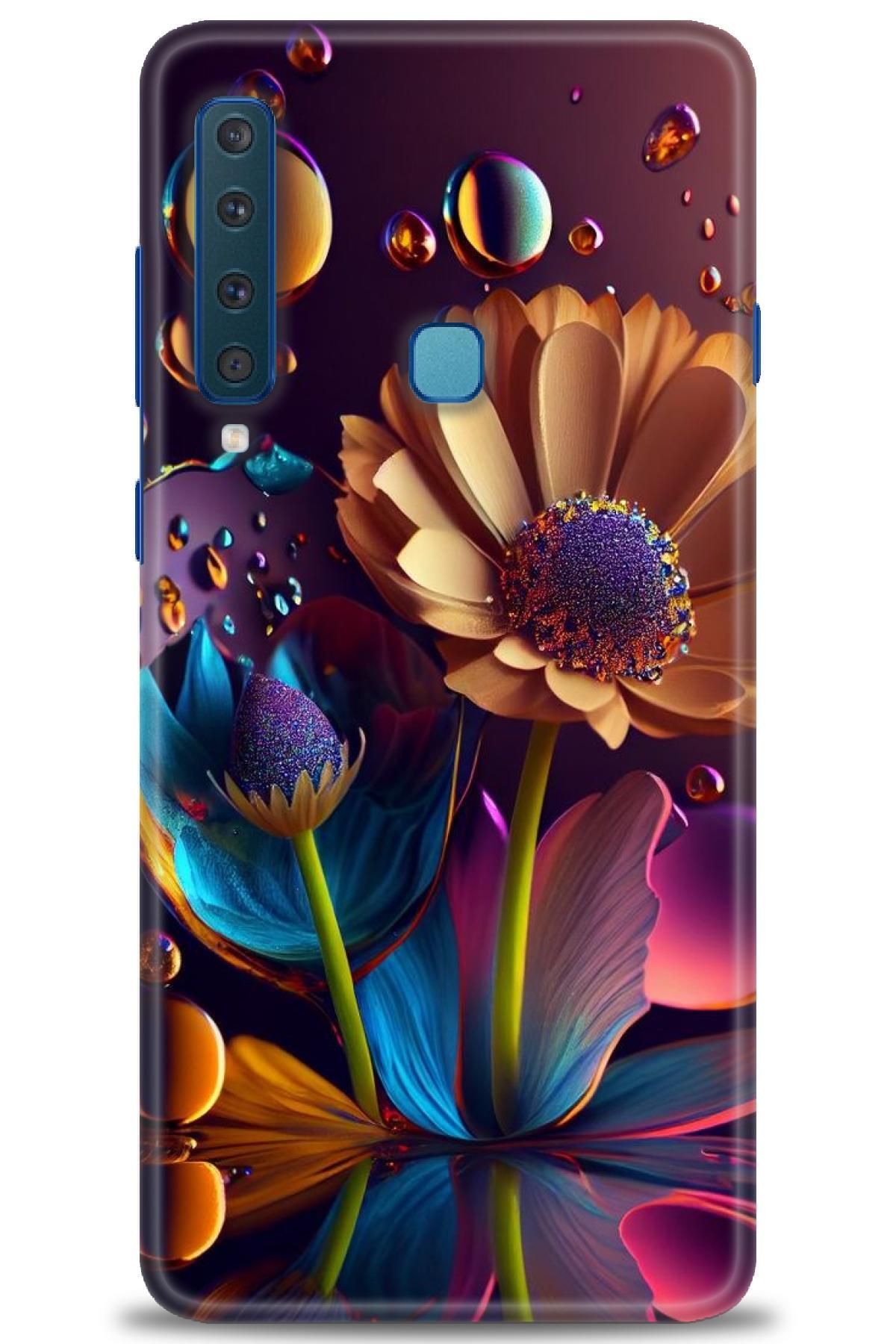 CooperTech Samsung Galaxy A9 2018 İle Uyumlu HD Baskılı Desenli Silikon Kılıf - 350
