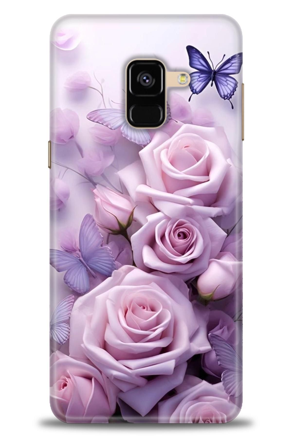 CooperTech Samsung Galaxy A8 2018 İle Uyumlu HD Baskılı Desenli Silikon Kılıf - 530