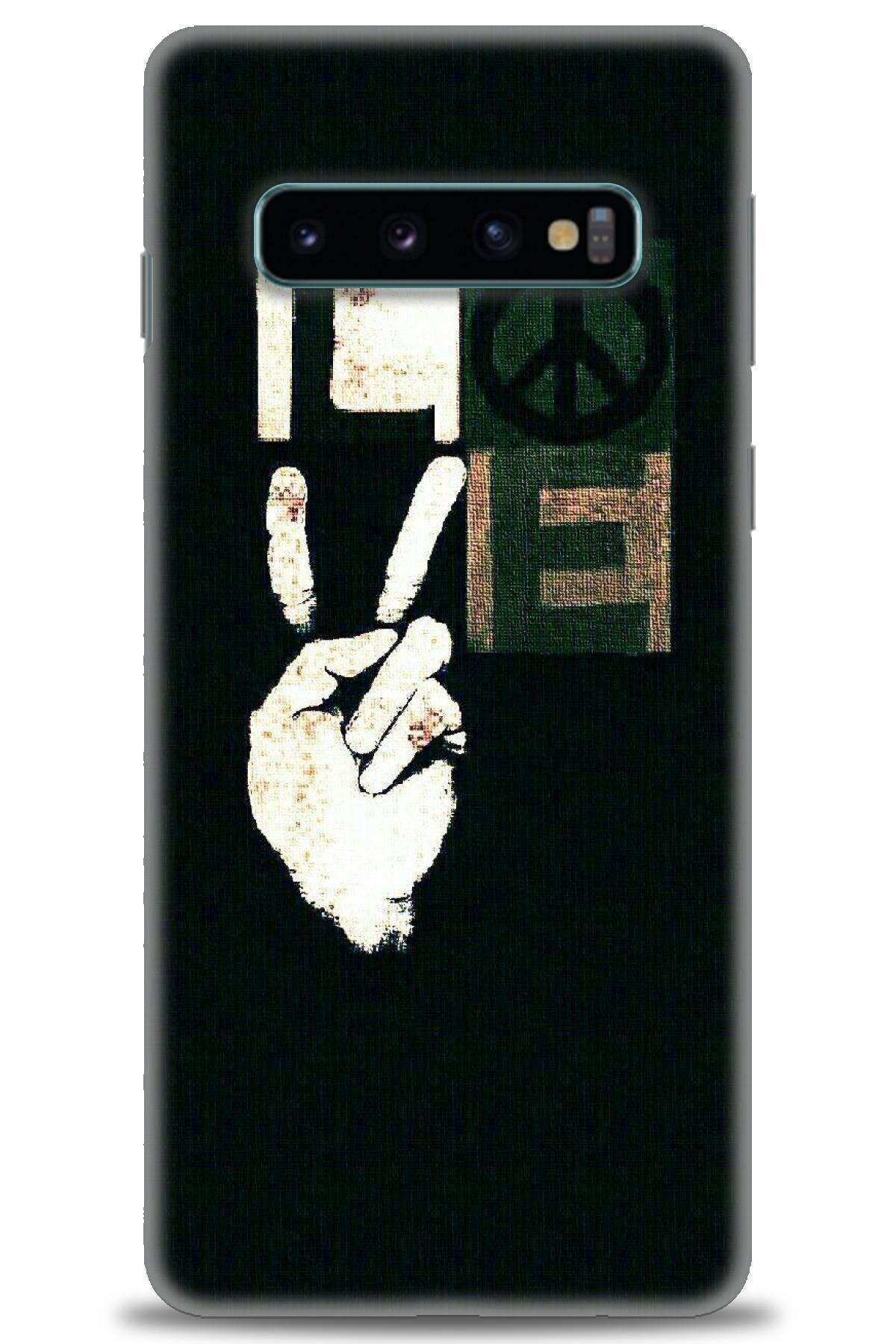 CooperTech Samsung Galaxy S10 İle Uyumlu HD Baskılı Desenli Silikon Kılıf - 477