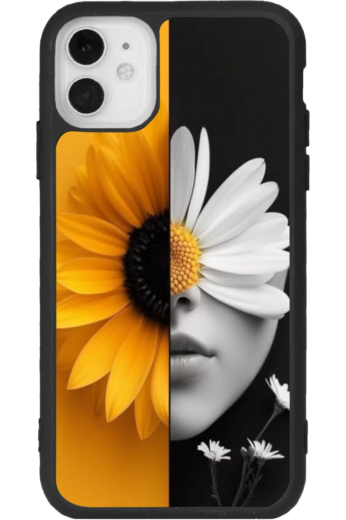 Aksel Kılıf iPhone 11 Uyumlu Baskılı, Mat Siyah Renk, Yumuşak Silikon, Koruyucu, Şok Emici Kapak, Kılıf