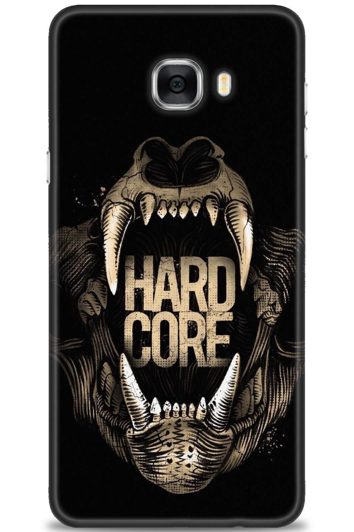 CooperTech Samsung Galaxy C7 İle Uyumlu HD Baskılı Desenli Silikon Kılıf - 639