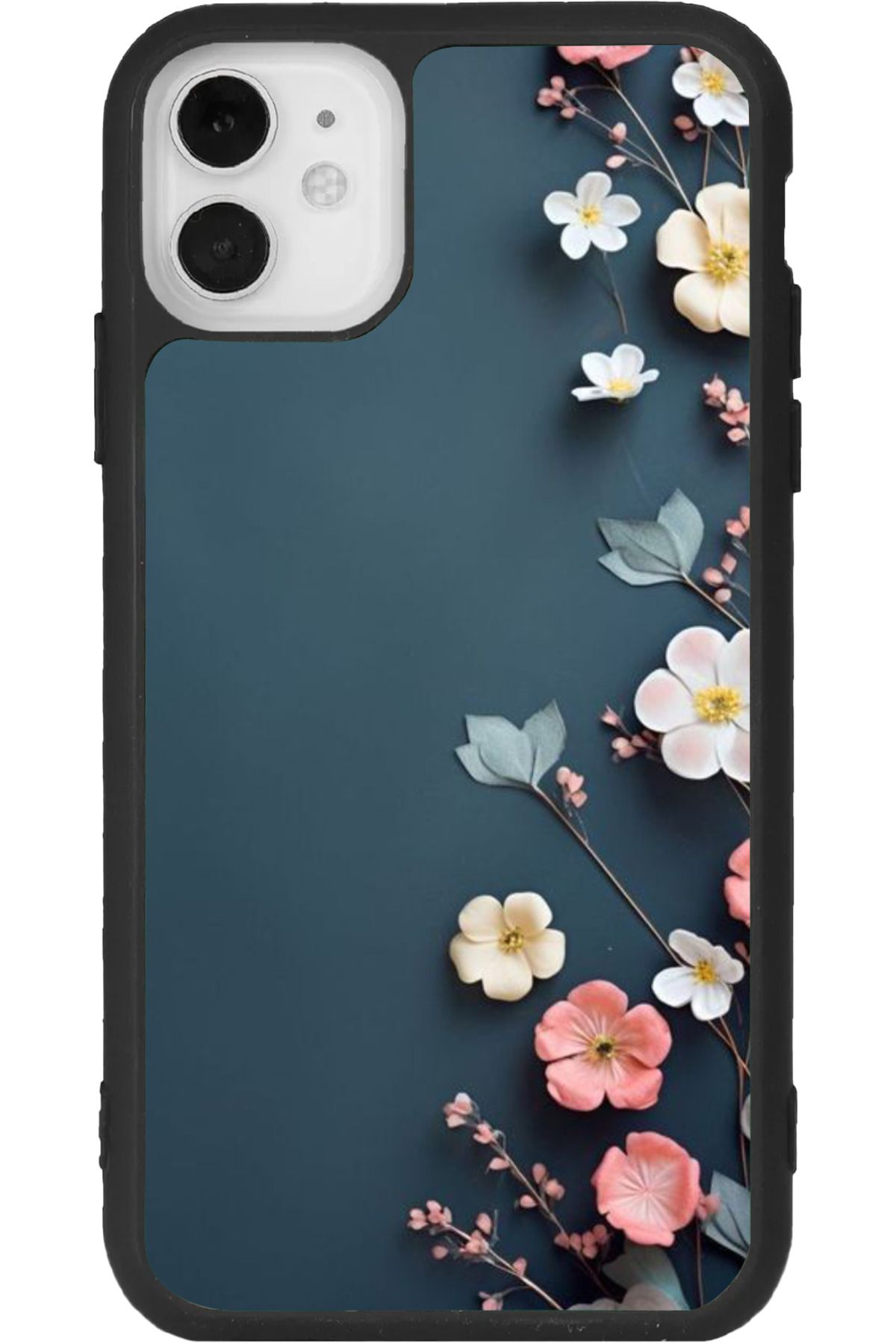 Aksel Kılıf iPhone 11 Uyumlu Baskılı, Mat Siyah Renk, Yumuşak Silikon, Koruyucu, Şok Emici Kapak, Kılıf