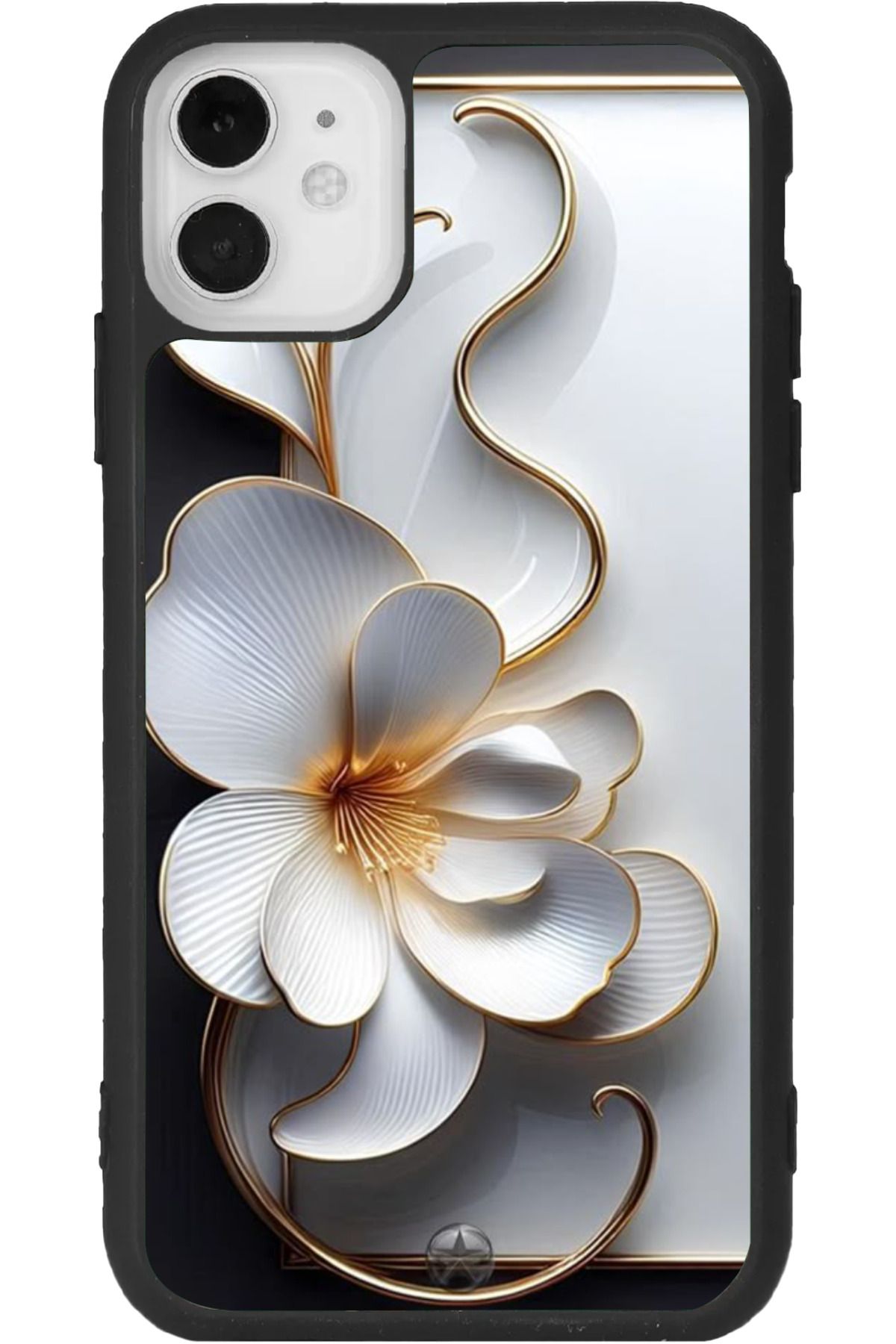 Aksel Kılıf iPhone 11 Uyumlu Baskılı, Mat Siyah Renk, Yumuşak Silikon, Koruyucu, Şok Emici Kapak, Kılıf