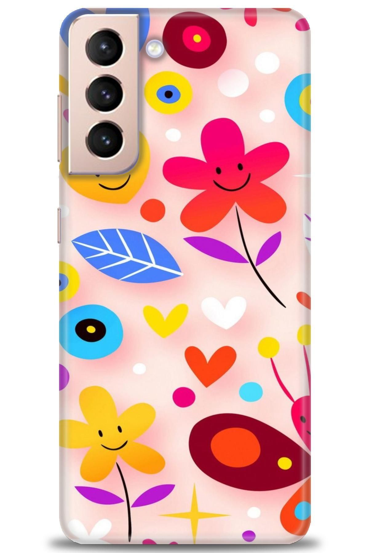 CooperTech Samsung Galaxy S21 Plus İle Uyumlu HD Baskılı Desenli Silikon Kılıf - 819