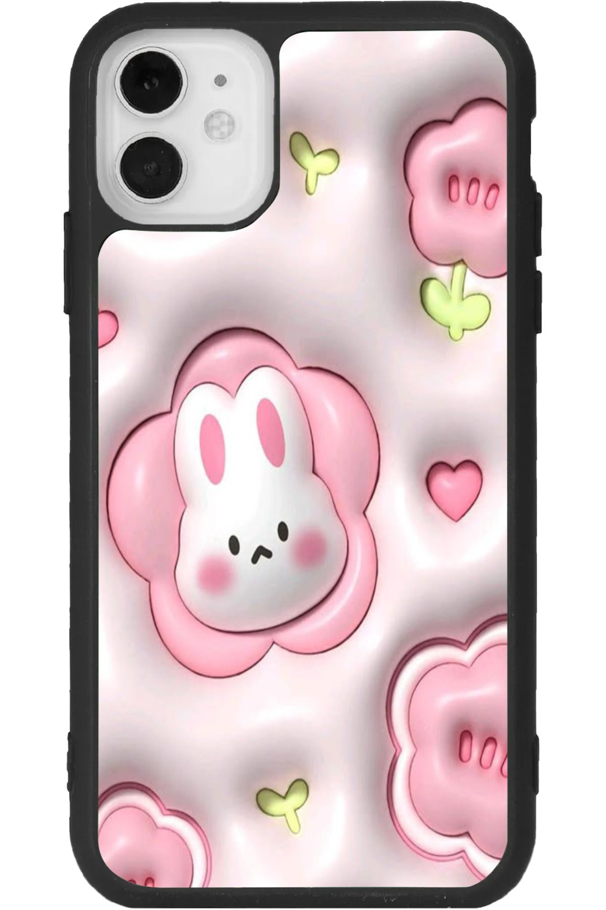 Aksel Kılıf iPhone 11 Uyumlu Baskılı, Mat Siyah Renk, Yumuşak Silikon, Koruyucu, Şok Emici Kapak, Kılıf