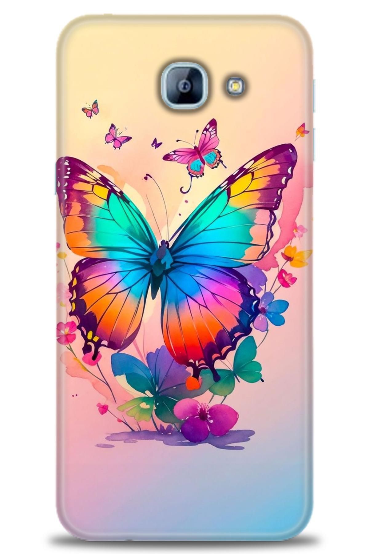 CooperTech Samsung Galaxy A8 2016 İle Uyumlu HD Baskılı Desenli Silikon Kılıf - 189