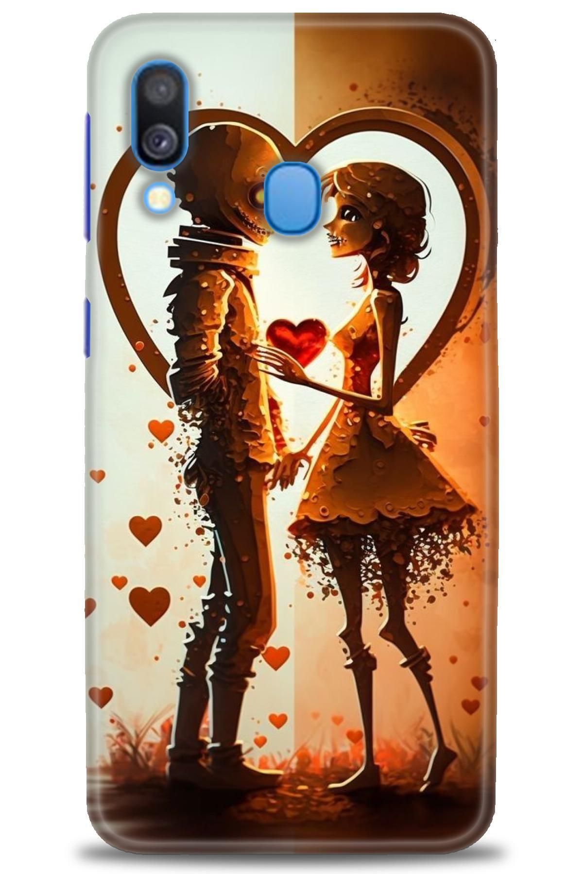 CooperTech Samsung Galaxy A40 İle Uyumlu HD Baskılı Desenli Silikon Kılıf - 918
