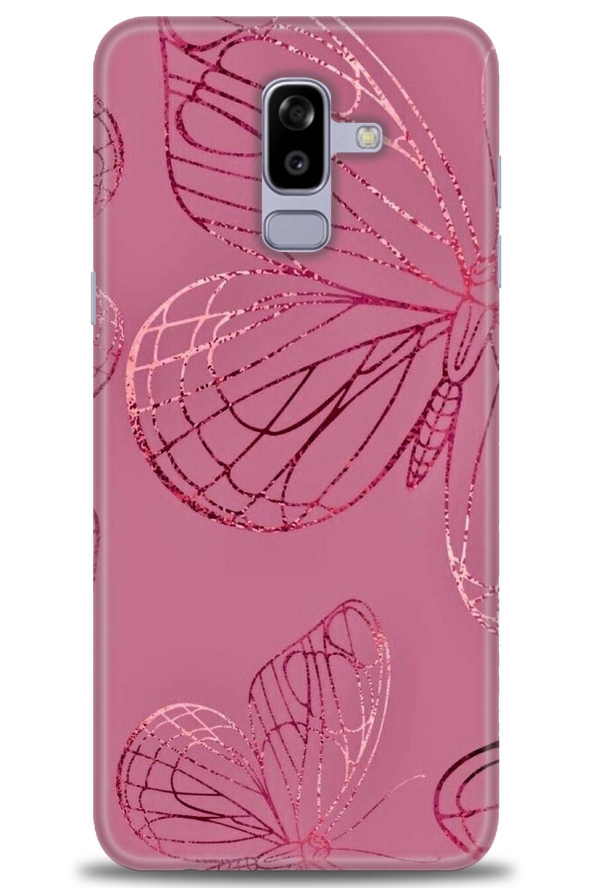 CooperTech Samsung Galaxy A8 Plus 2018 İle Uyumlu HD Baskılı Desenli Silikon Kılıf - 251