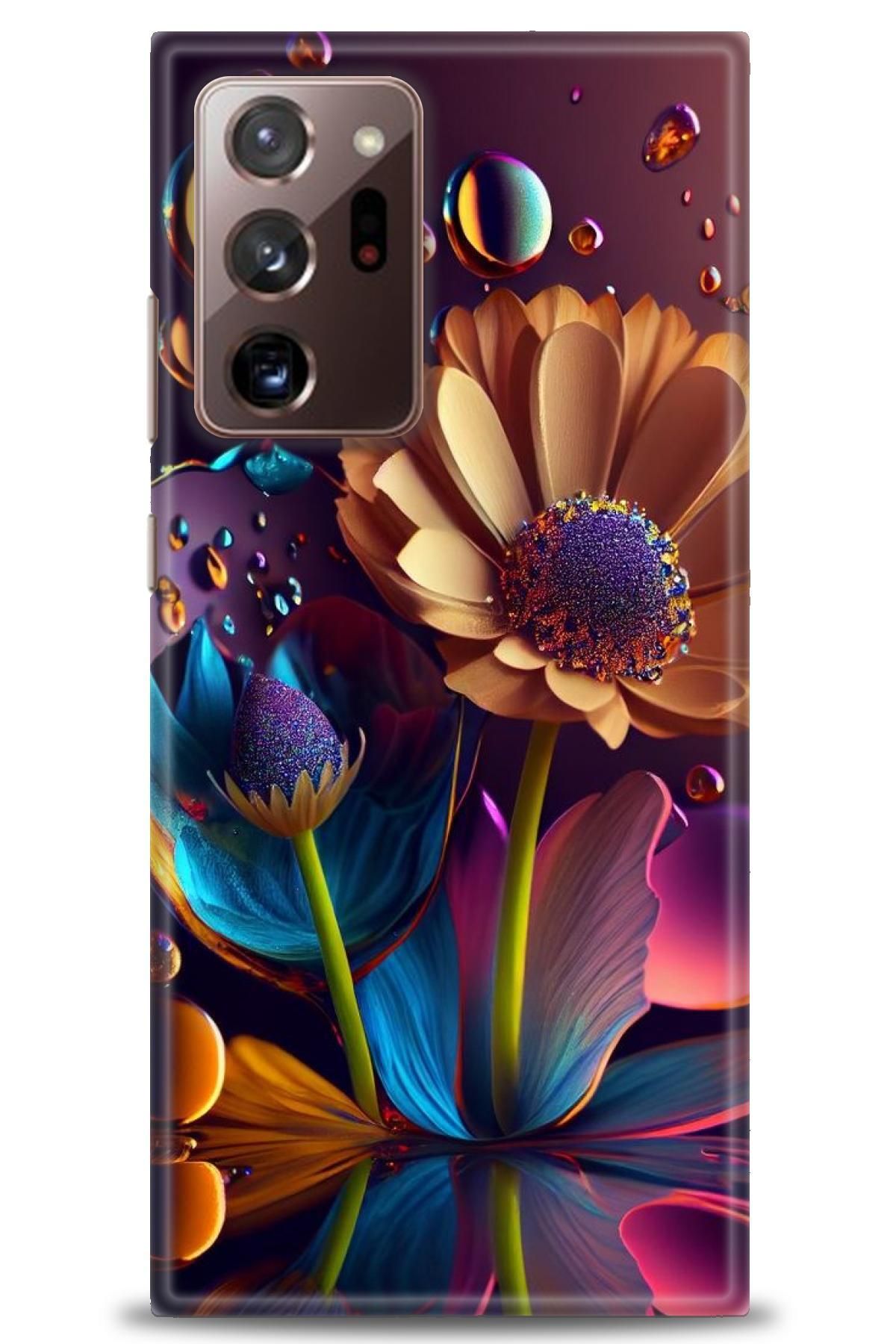 CooperTech Samsung Galaxy Note 20 Ultra İle Uyumlu HD Baskılı Desenli Silikon Kılıf - 350