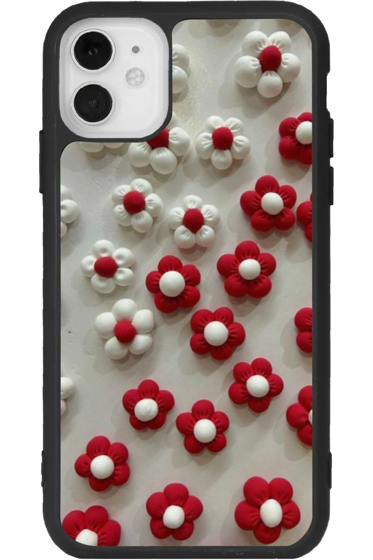 Aksel Kılıf iPhone 11 Uyumlu Baskılı, Mat Siyah Renk, Yumuşak Silikon, Koruyucu, Şok Emici Kapak, Kılıf