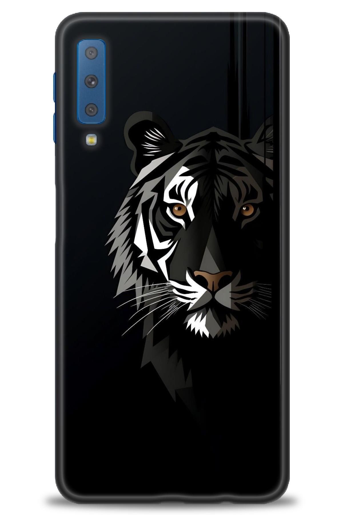 CooperTech Samsung Galaxy A7 2018 İle Uyumlu HD Baskılı Desenli Silikon Kılıf - 486