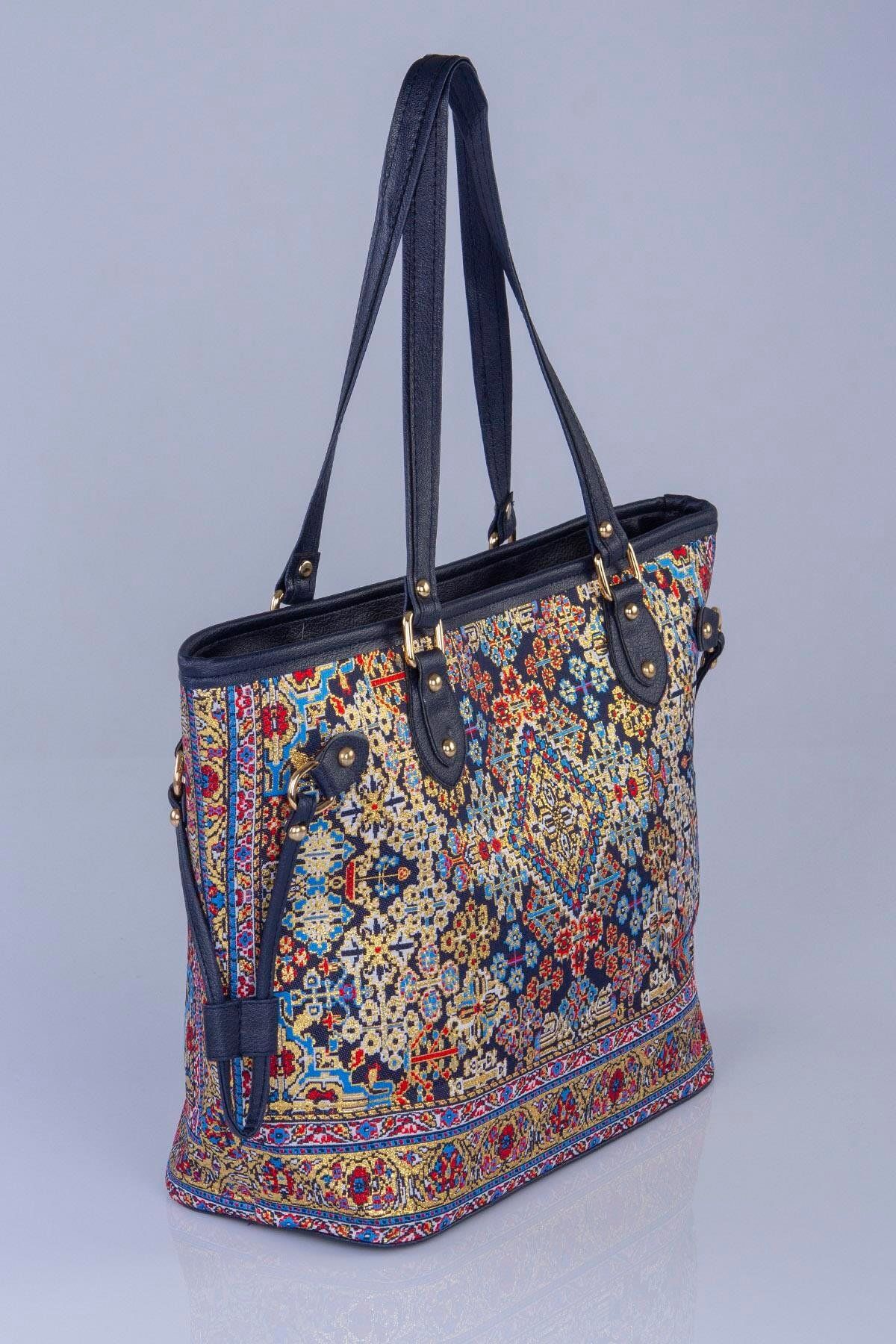 MODA Etnik Osmanlı Desenli Dokuma Kadın Omuz Çantası