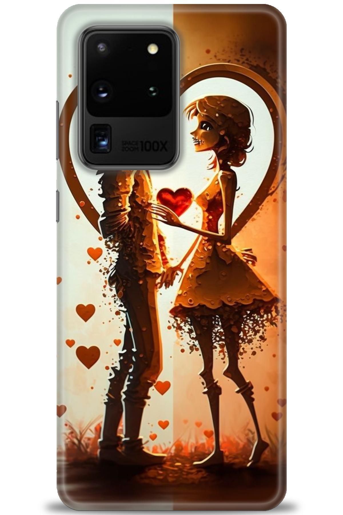 CooperTech Samsung Galaxy S20 Ultra İle Uyumlu HD Baskılı Desenli Silikon Kılıf - 918