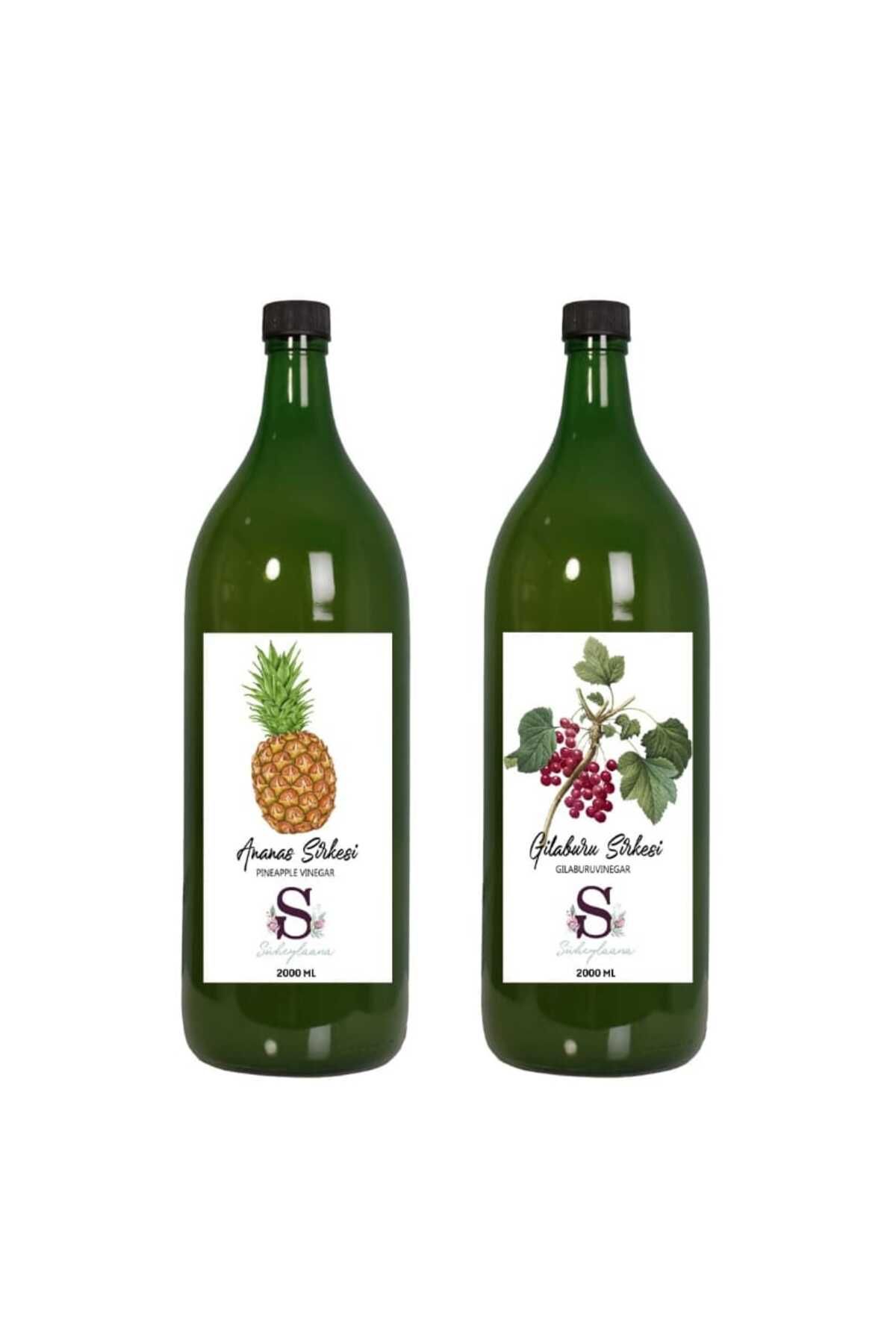 Süheylaana Doğal Ananas Sirkesi 2000 ml - Doğal Gilaburu Sirkesi 2000 ml