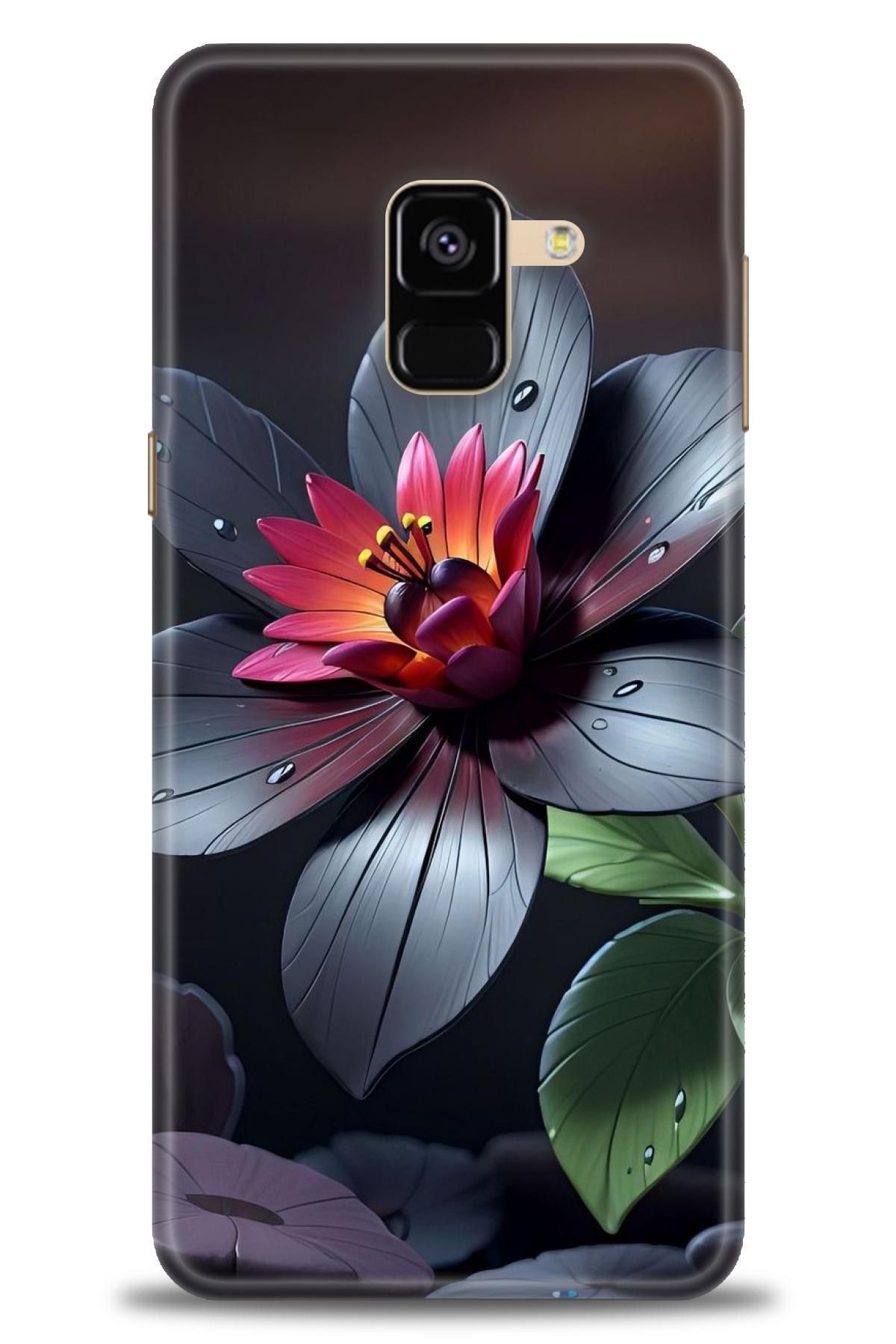 CooperTech Samsung Galaxy A8 2018 İle Uyumlu HD Baskılı Desenli Silikon Kılıf - 413