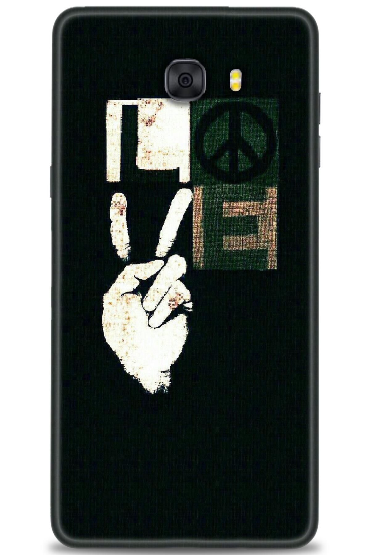 CooperTech Samsung Galaxy C9 Pro İle Uyumlu HD Baskılı Desenli Silikon Kılıf - 477