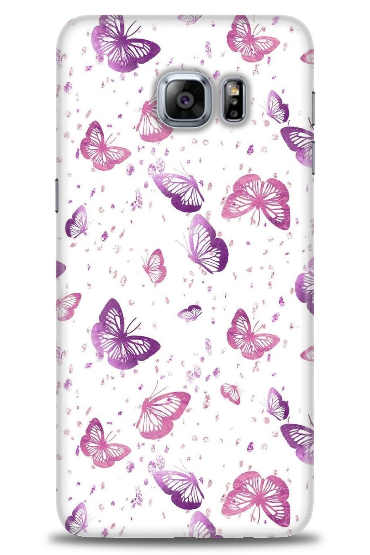 CooperTech Samsung Galaxy S6 Edge Plus İle Uyumlu HD Baskılı Desenli Silikon Kılıf - 116