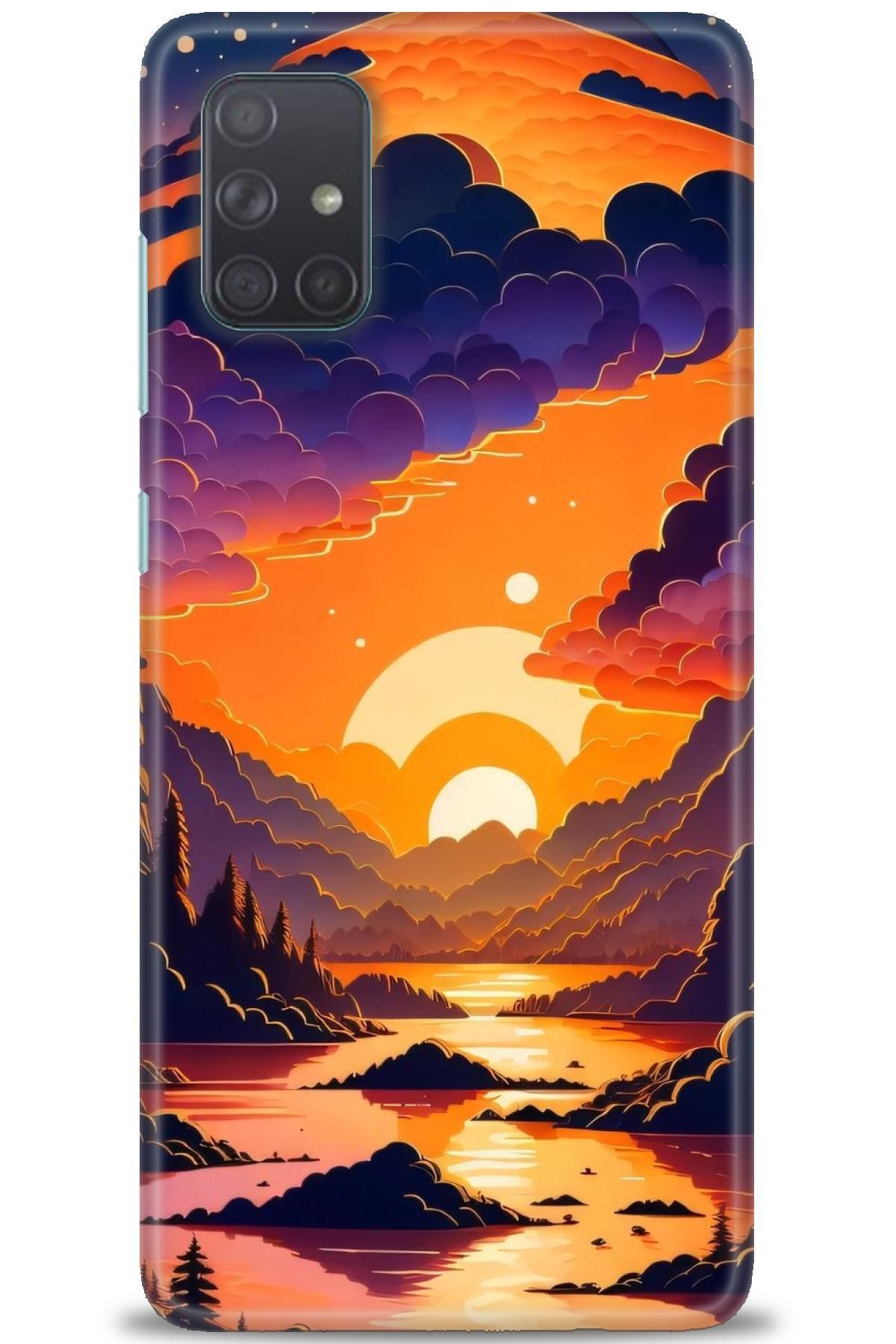 CooperTech Samsung Galaxy A71 İle Uyumlu HD Baskılı Desenli Silikon Kılıf - 323