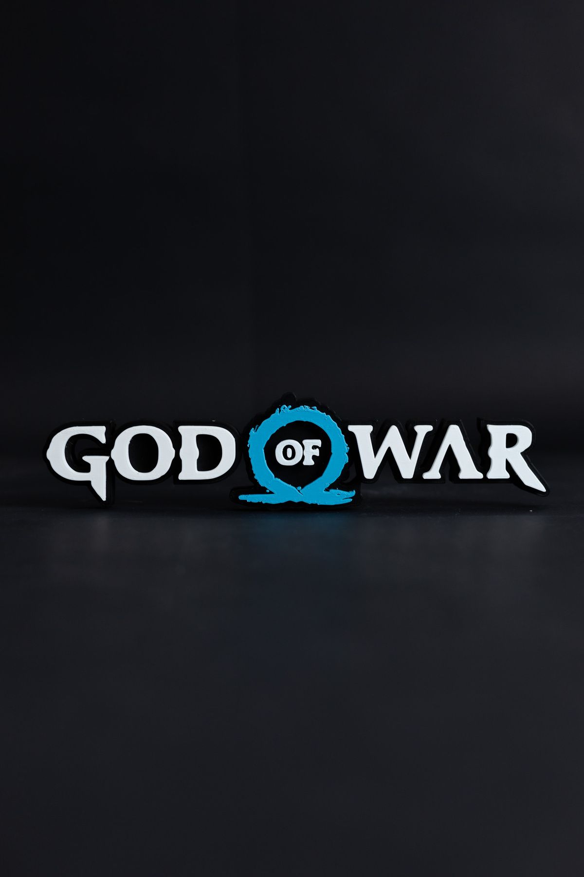 domini God of War - 3 Boyutlu Tabela - 25cm x 6cm x 2cm