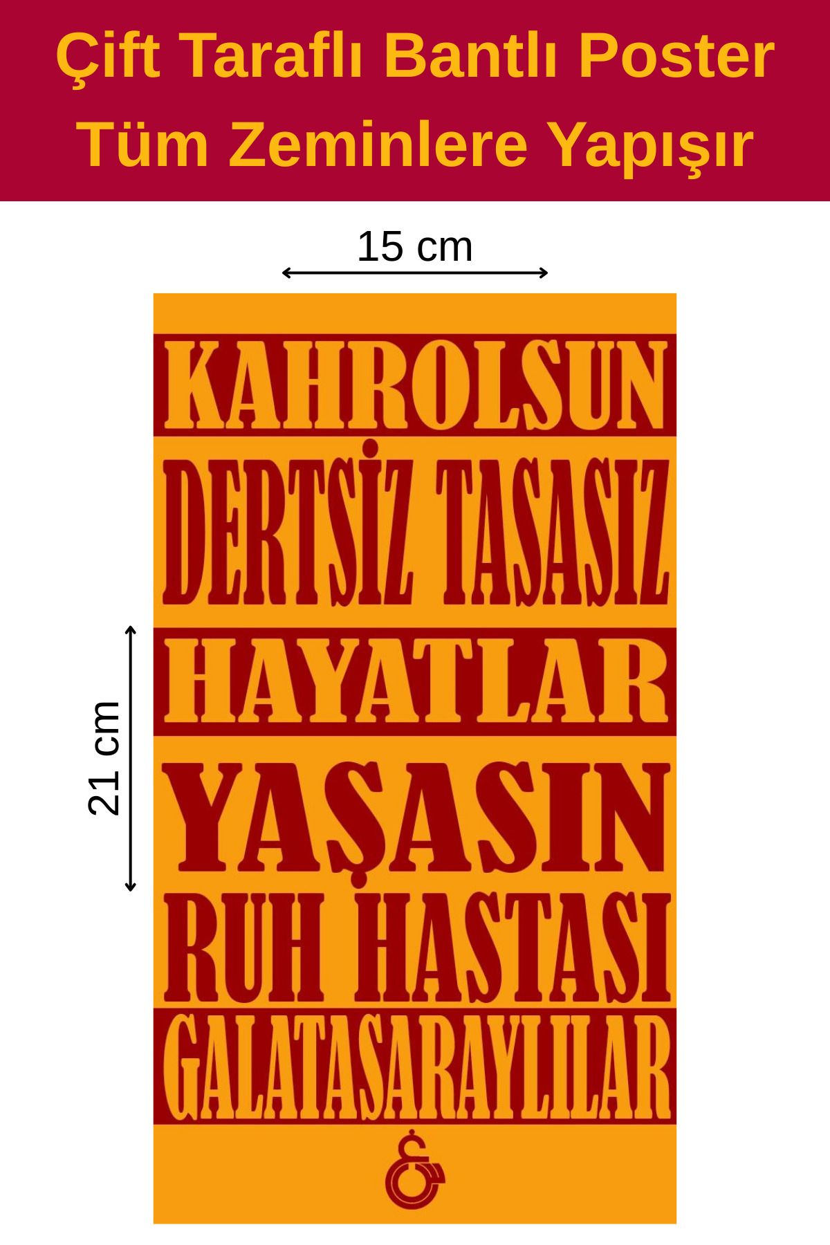 Welly Jones Ruh Hastası Poster, Çift Taraflı Bantlı, Tüm Zeminlere Yapışır, (15 x 21 cm)