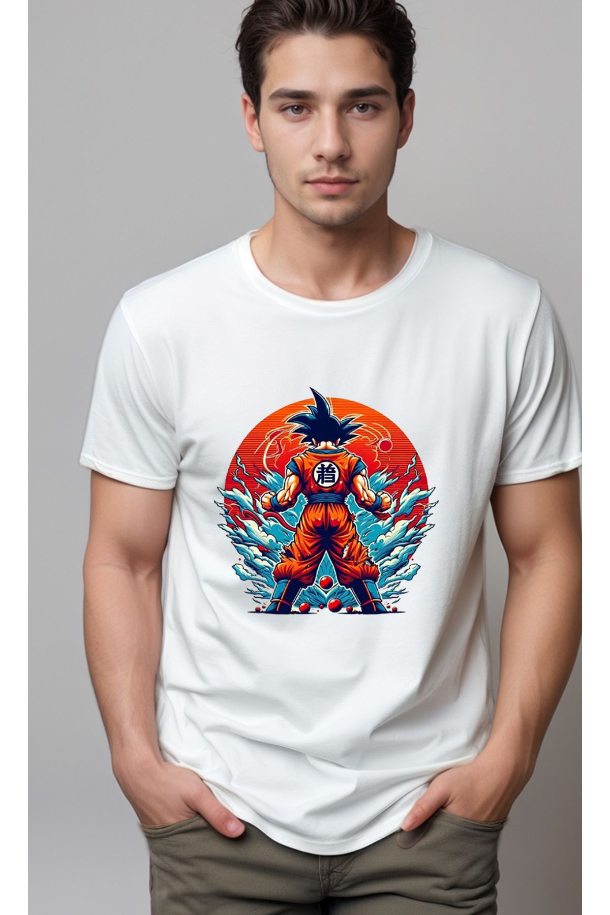 petite pati Dragon Ball Goku Baskılı Unisex Tshirt