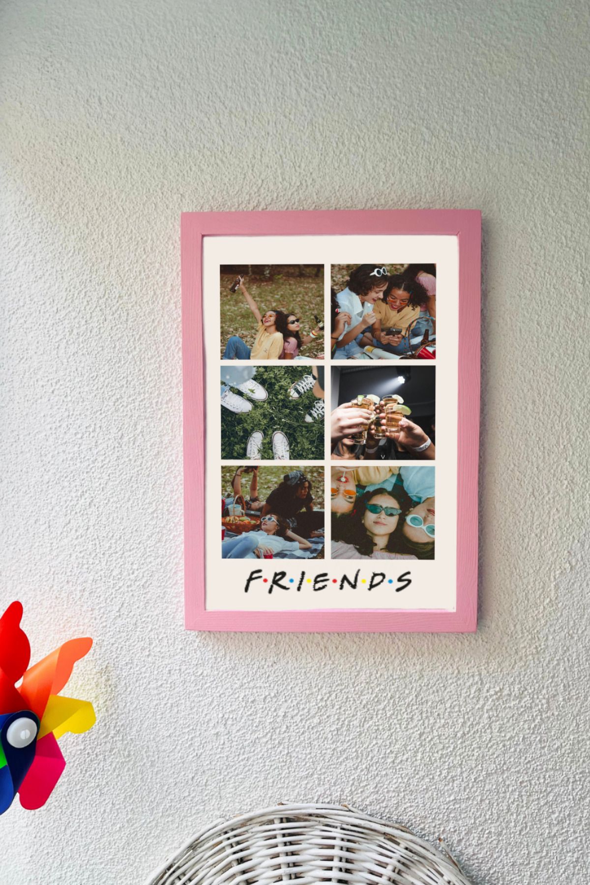 baucollection Friends Temalı Kişiye Özel El Yapımı Tablo