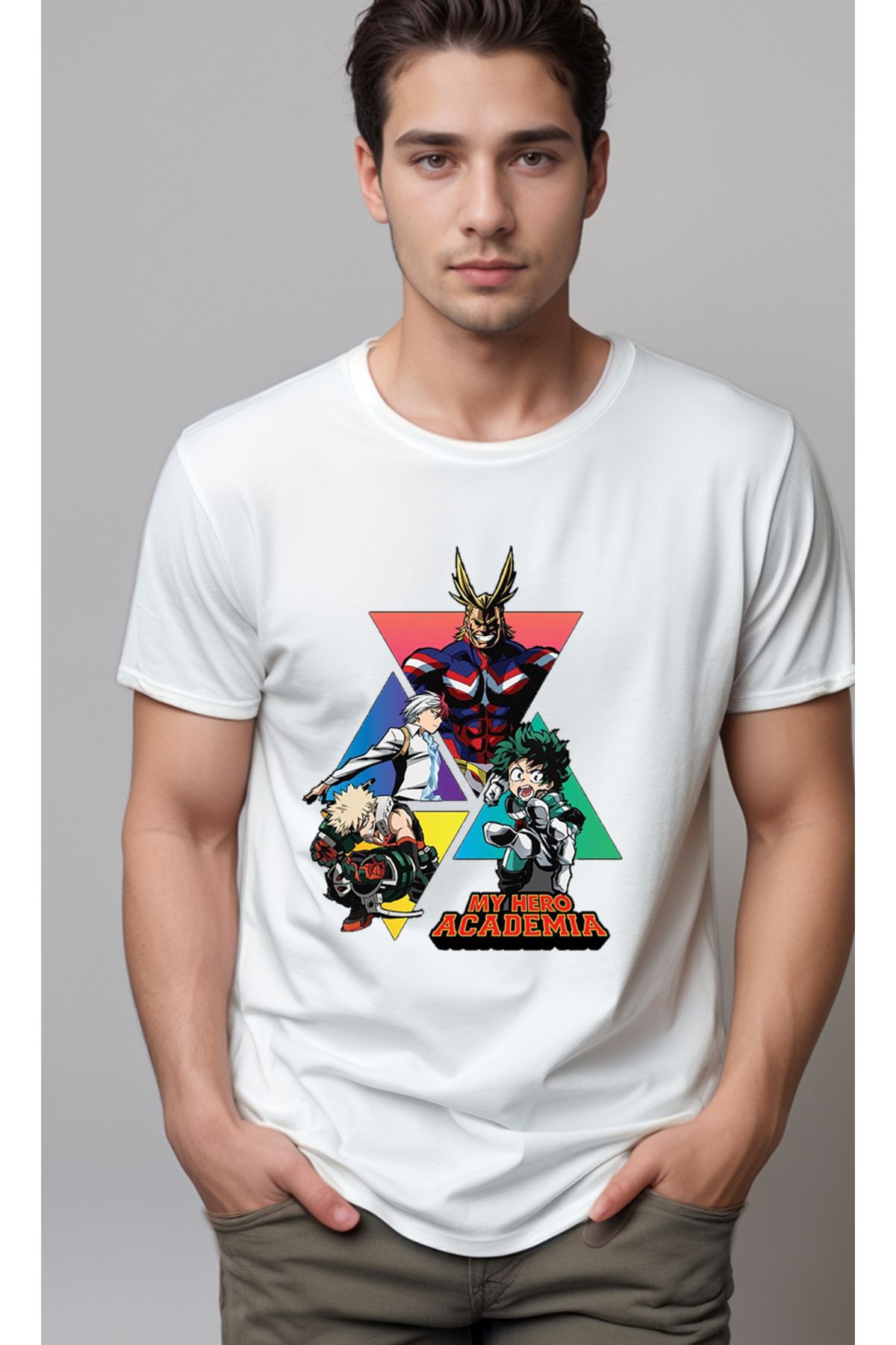 petite pati My Hero Academia Baskılı Unisex Tshirt