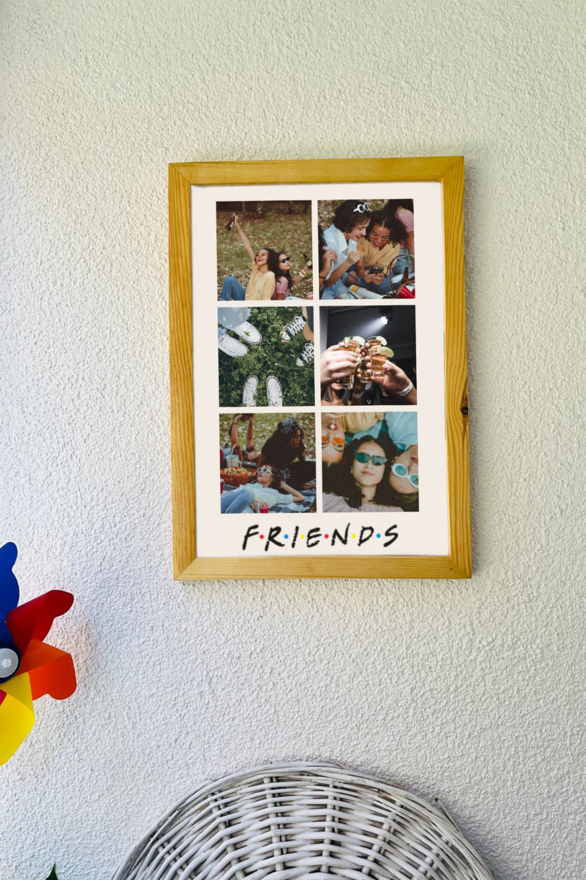 baucollection Friends Temalı Kişiye Özel El Yapımı Tablo