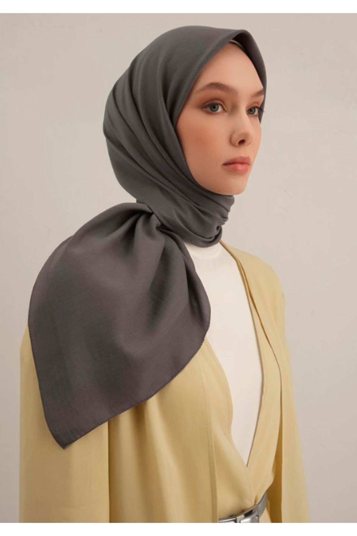 Armine B.Lyocell Eşarp 18 Koyu Gri 47377