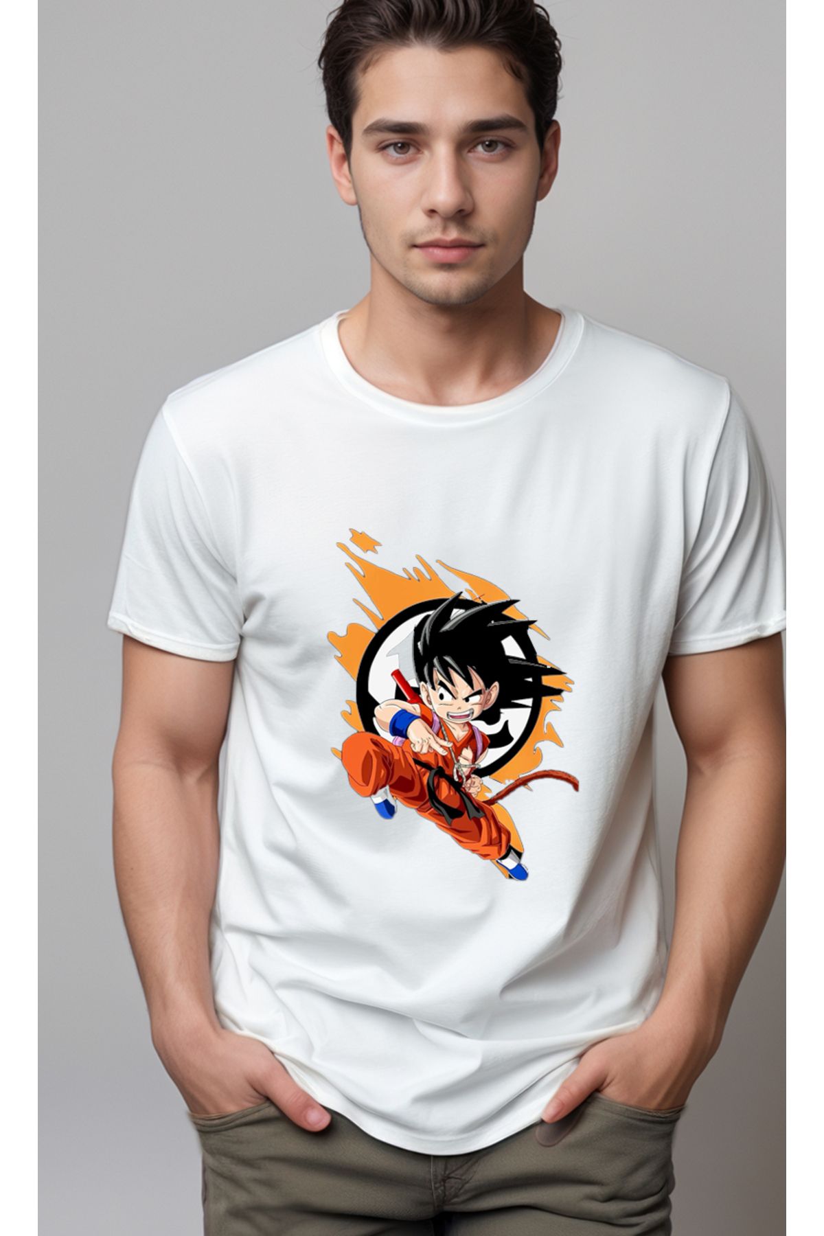 petite pati Dragon Ball Goku Baskılı Unisex Tshirt