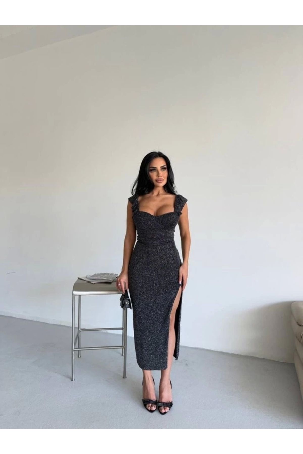 Butik YIRTMAÇLI ELBİSE