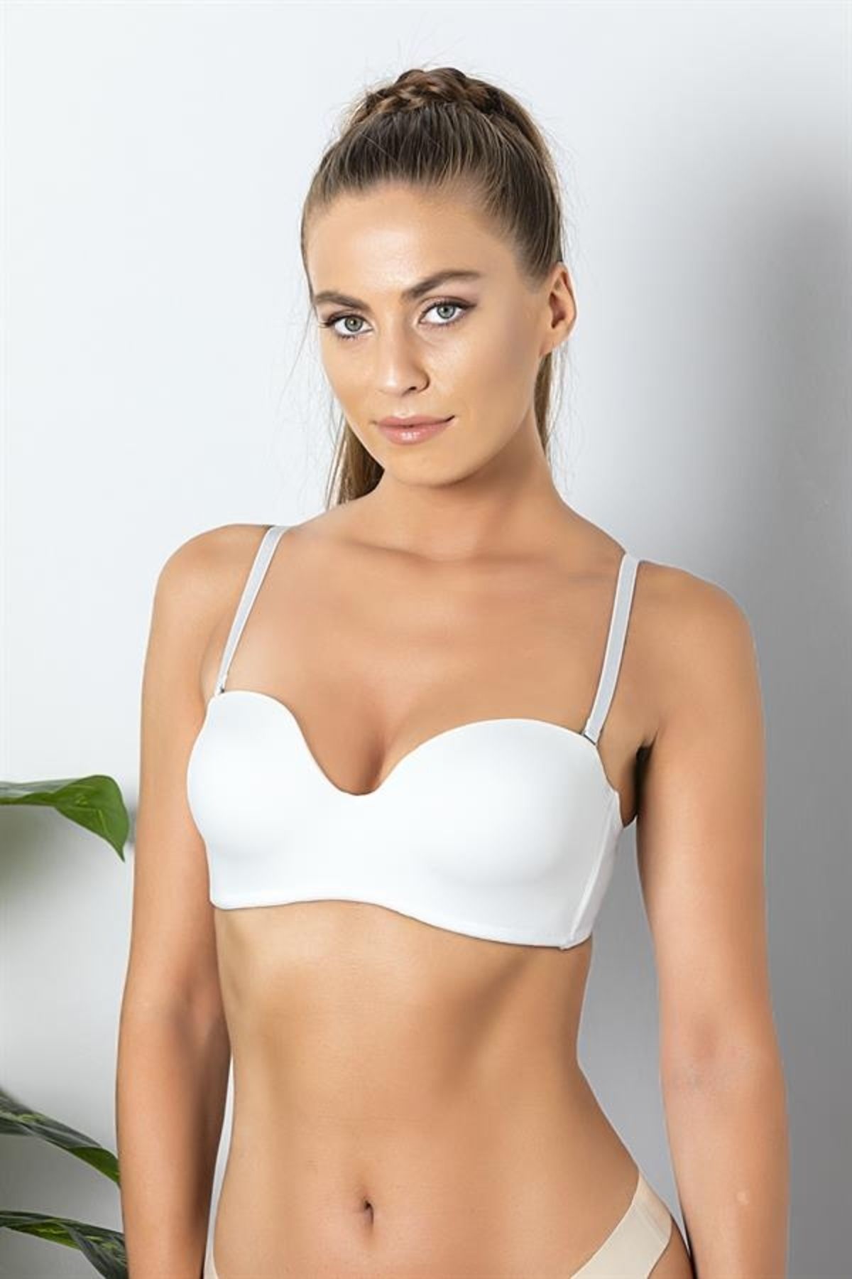 Moda Şahsenem Straplez Lotus Sütyen Ekru (brf11260)