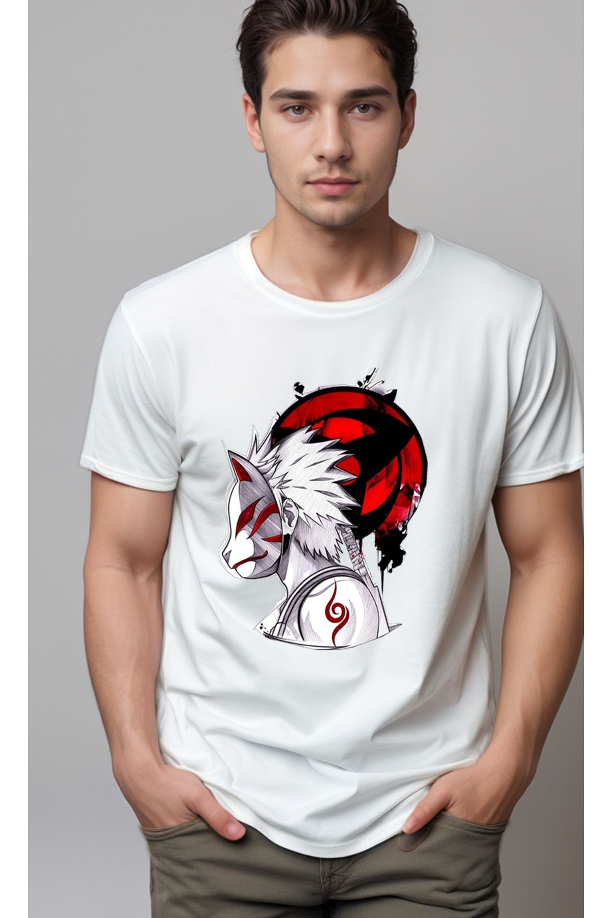 petite pati Naruto Baskılı Unisex Tshirt