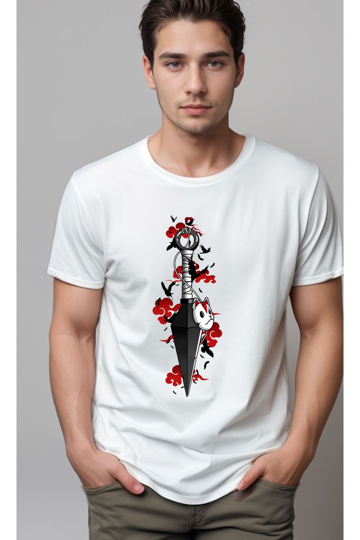 petite pati Naruto Baskılı Unisex Tshirt