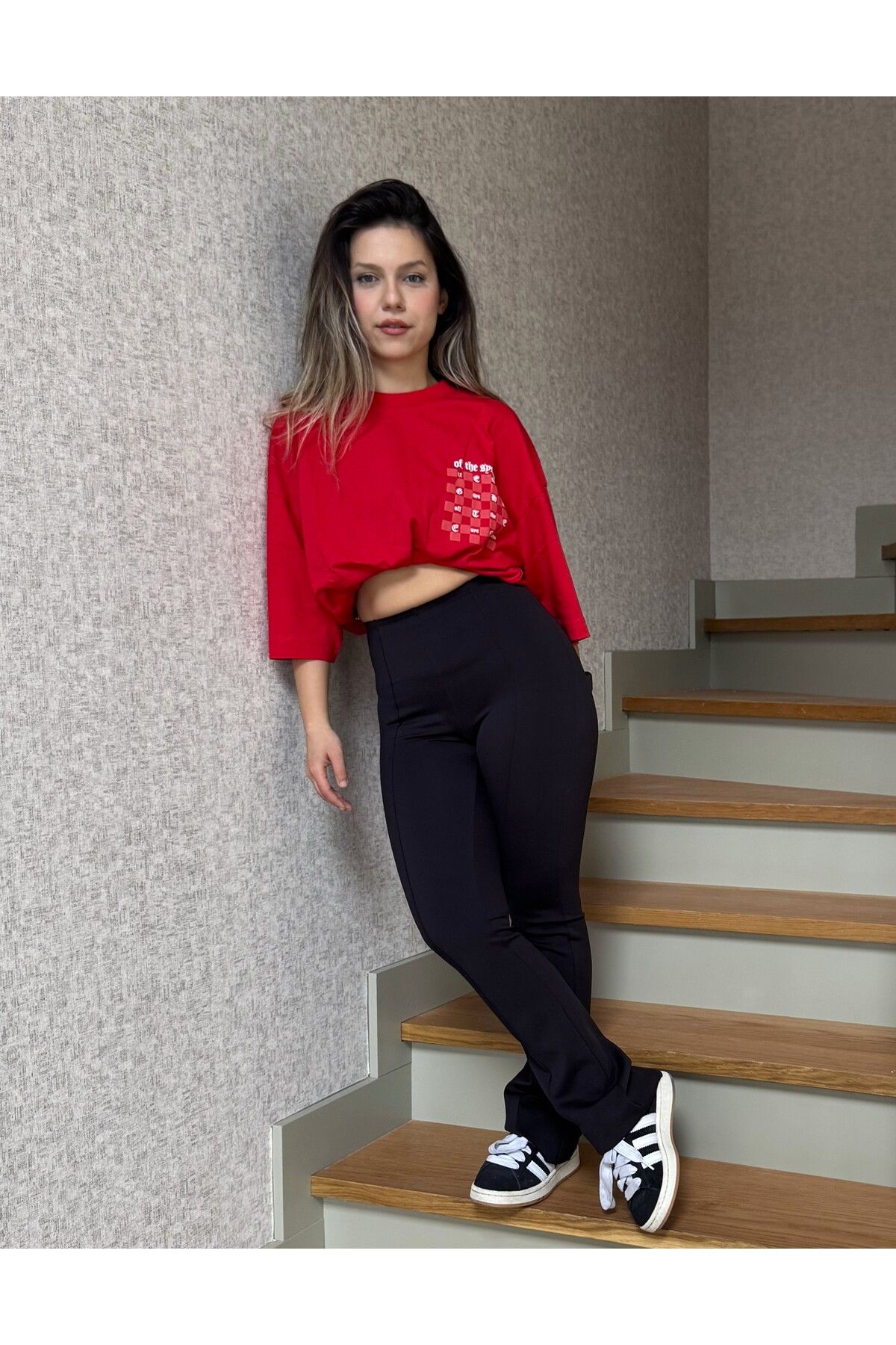 byserayakyol Off The System Dama Baskılı Unisex Oversize Tshirt