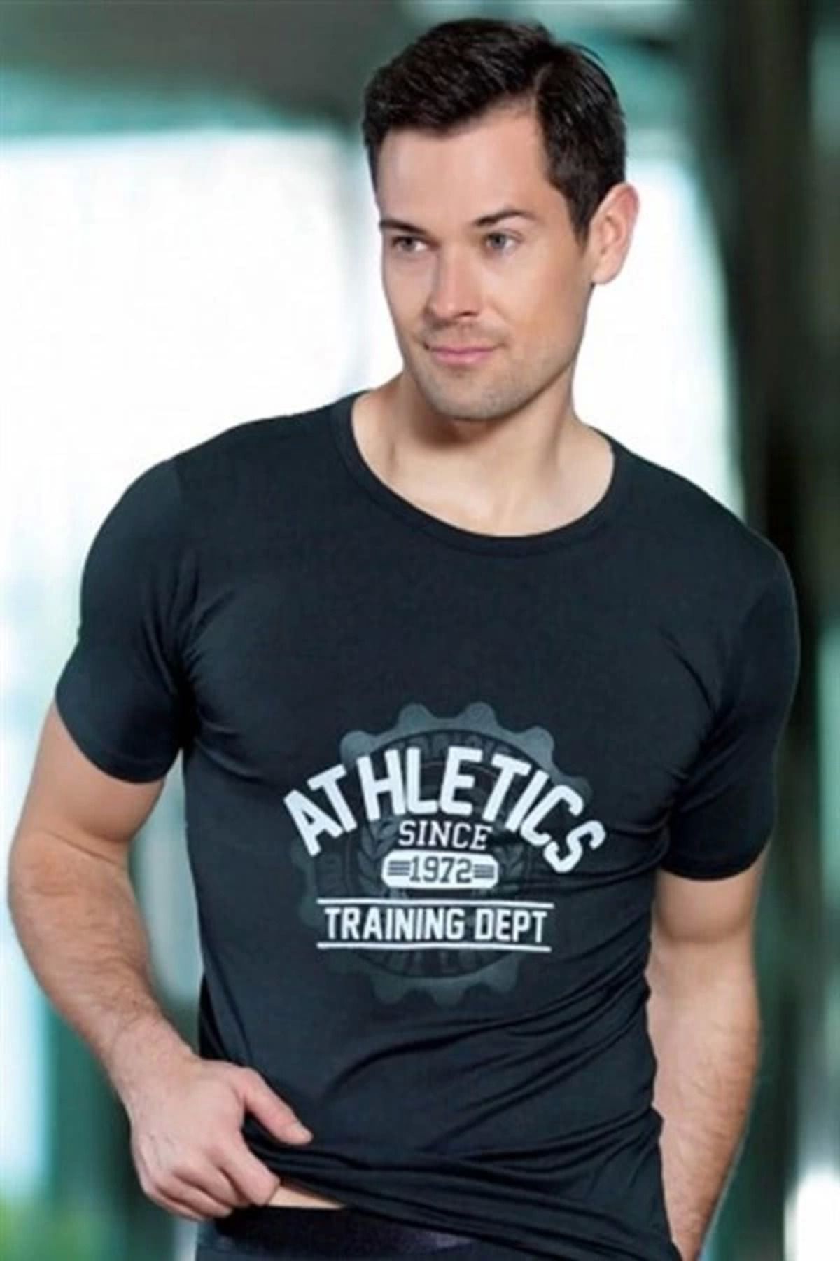 Moda Şahsenem Berrak Erkek Athletick Baskılı Tshirt 1036